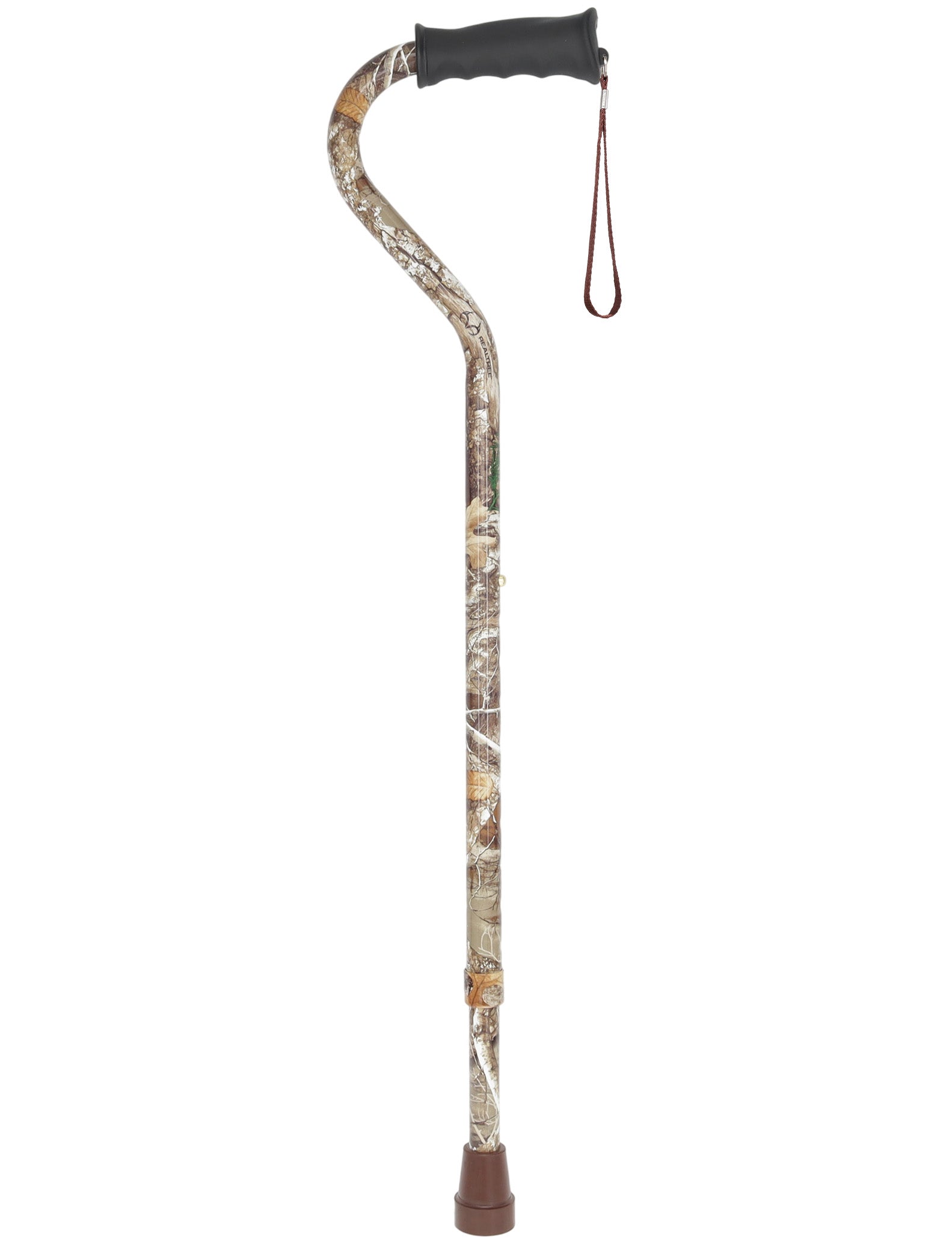 Licensed Realtree Camo Cane: Adjustable & Comfort Grip