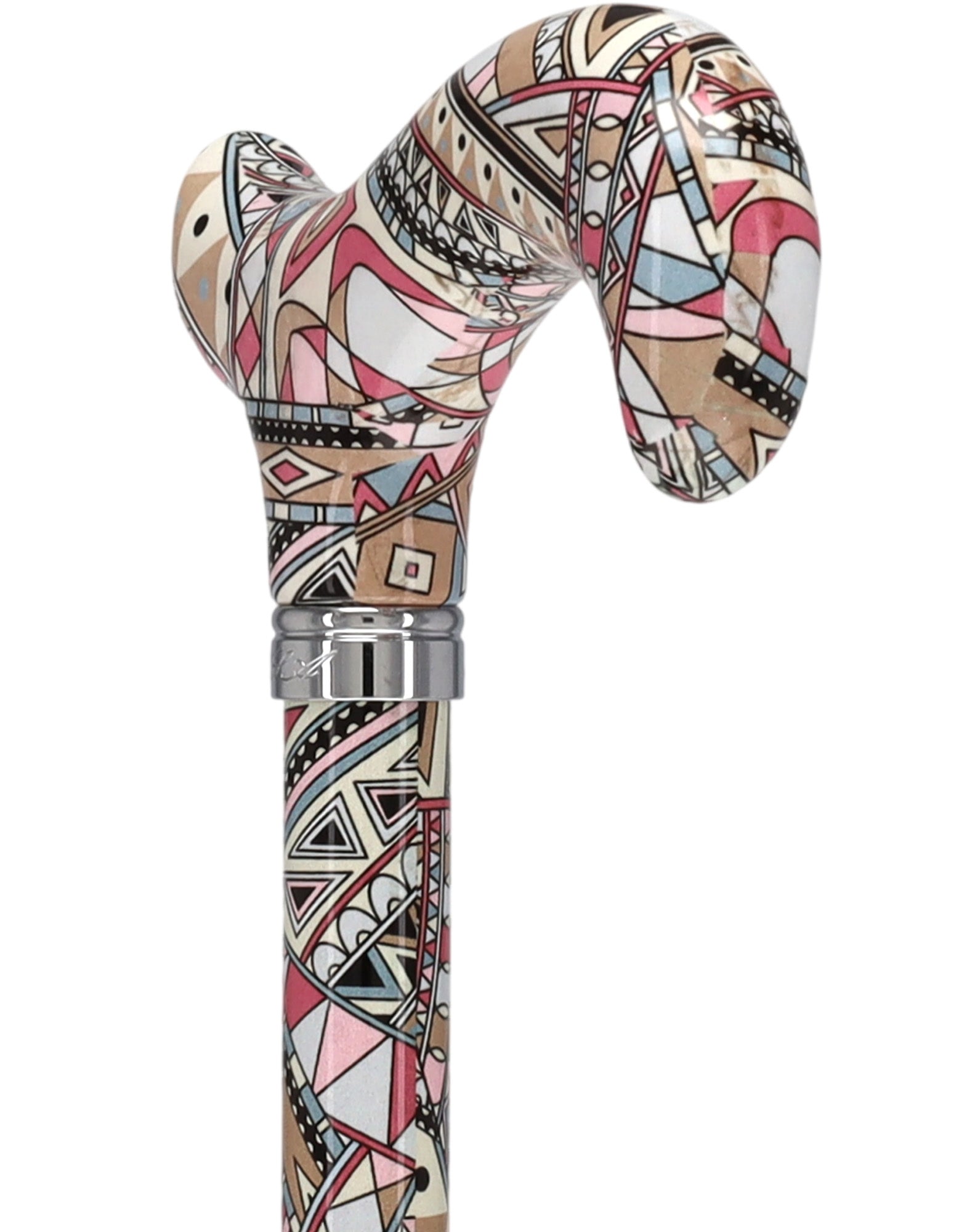 Majestic Style Designer Cane: Luxury Silk Scarf Option