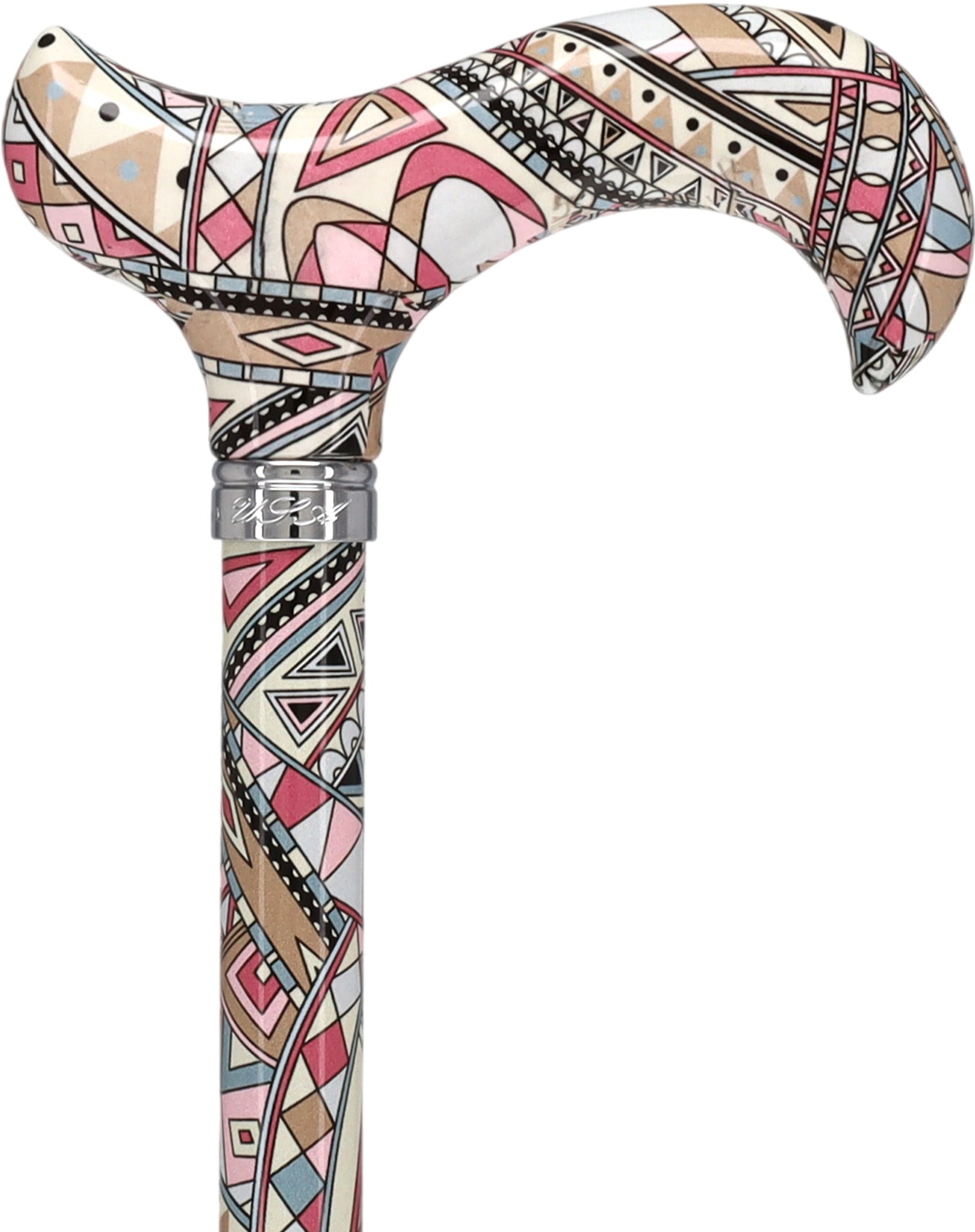 Majestic Style Designer Cane: Luxury Silk Scarf Option