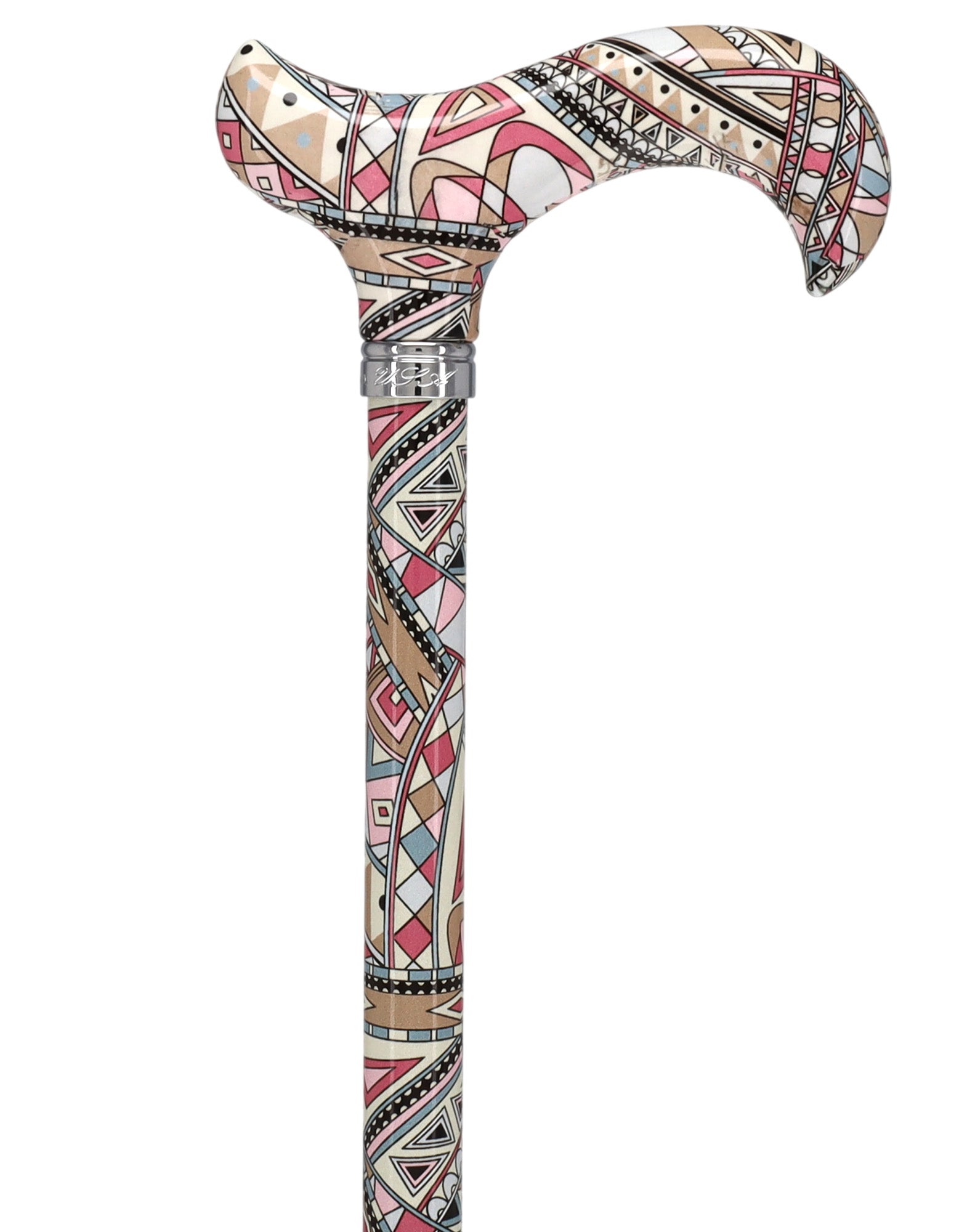 Majestic Style Designer Cane: Luxury Silk Scarf Option