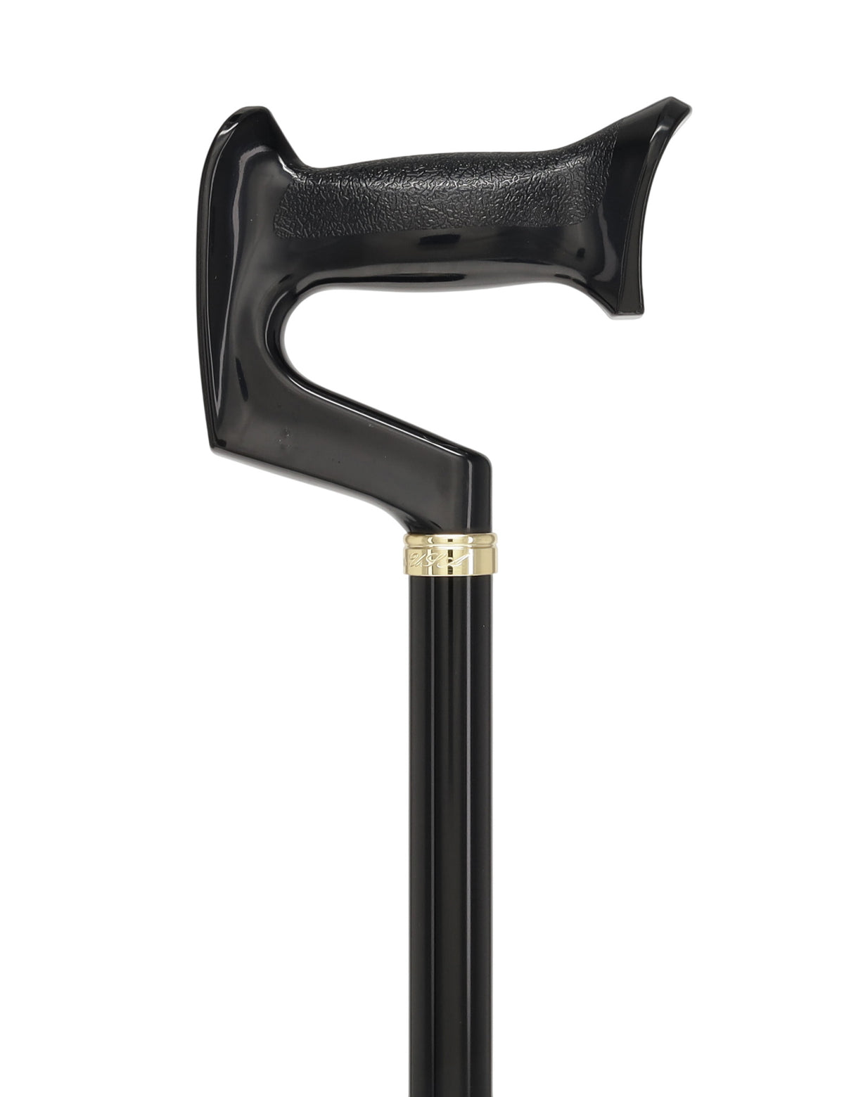 Orthopedic Comfort Handle Cane: Adjustable Black Handle
