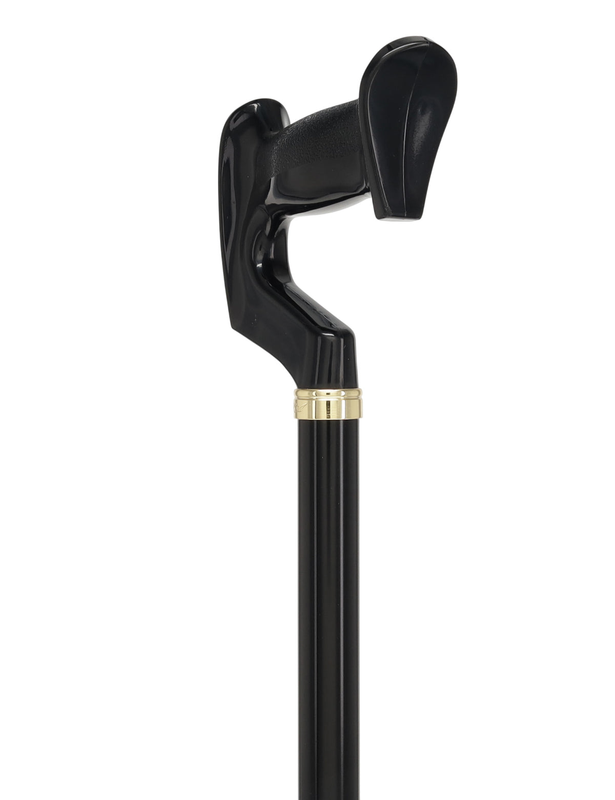 Orthopedic Comfort Handle Cane: Adjustable Black Handle