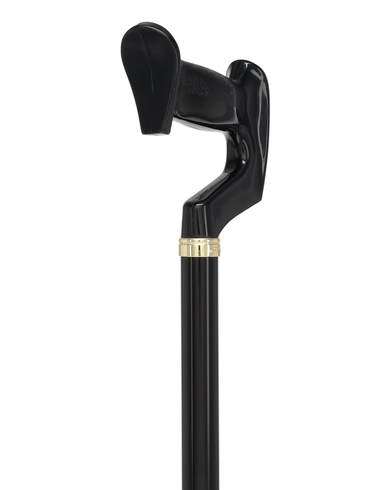Orthopedic Comfort Handle Cane: Adjustable Black Handle