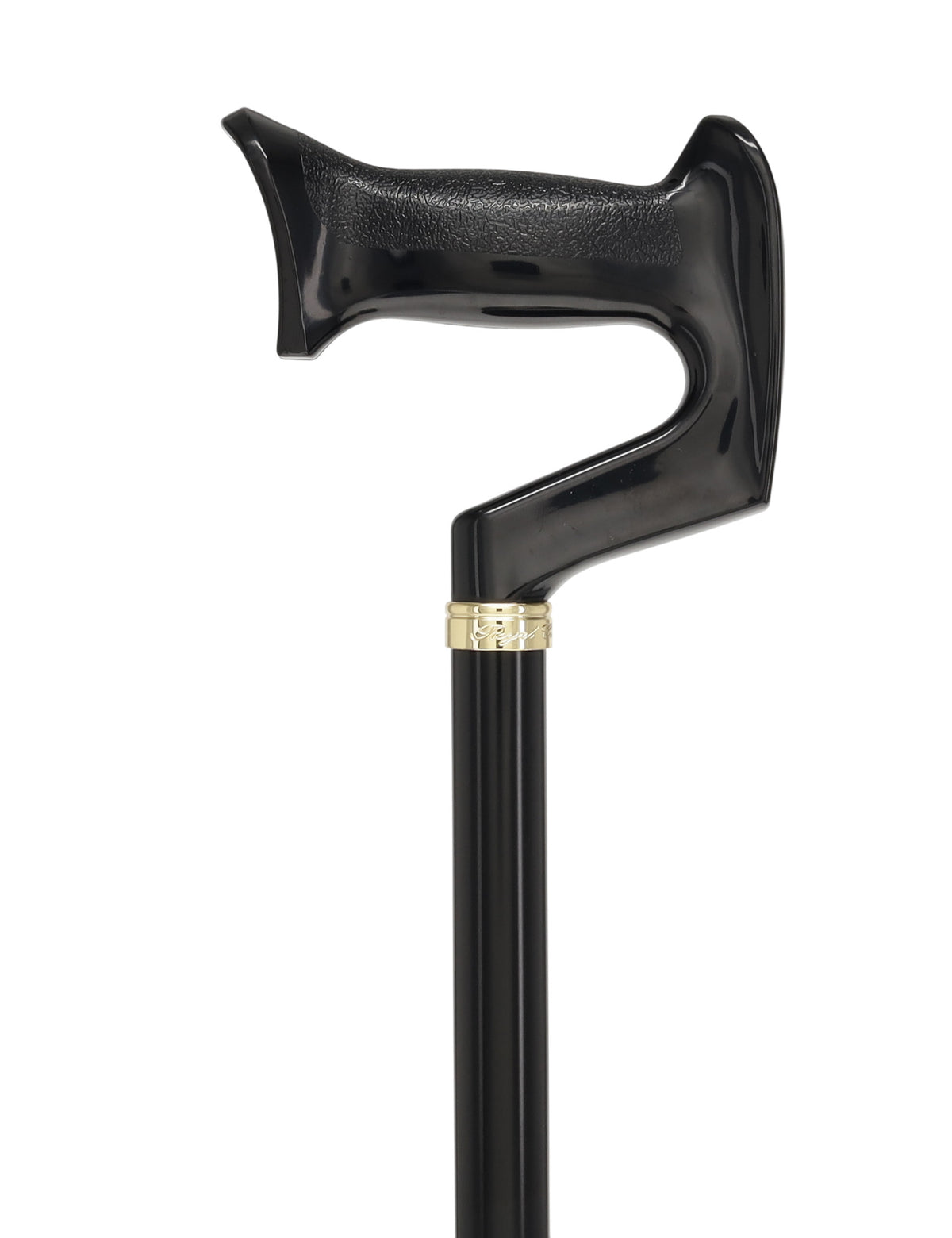 Orthopedic Comfort Handle Cane: Adjustable Black Handle
