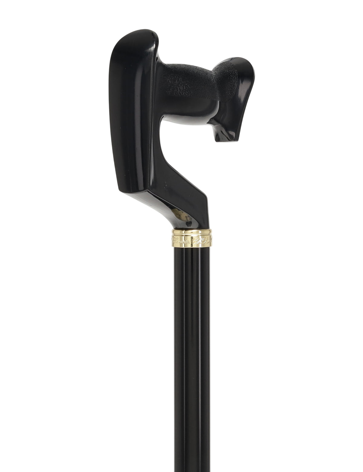 Orthopedic Comfort Handle Cane: Adjustable Black Handle