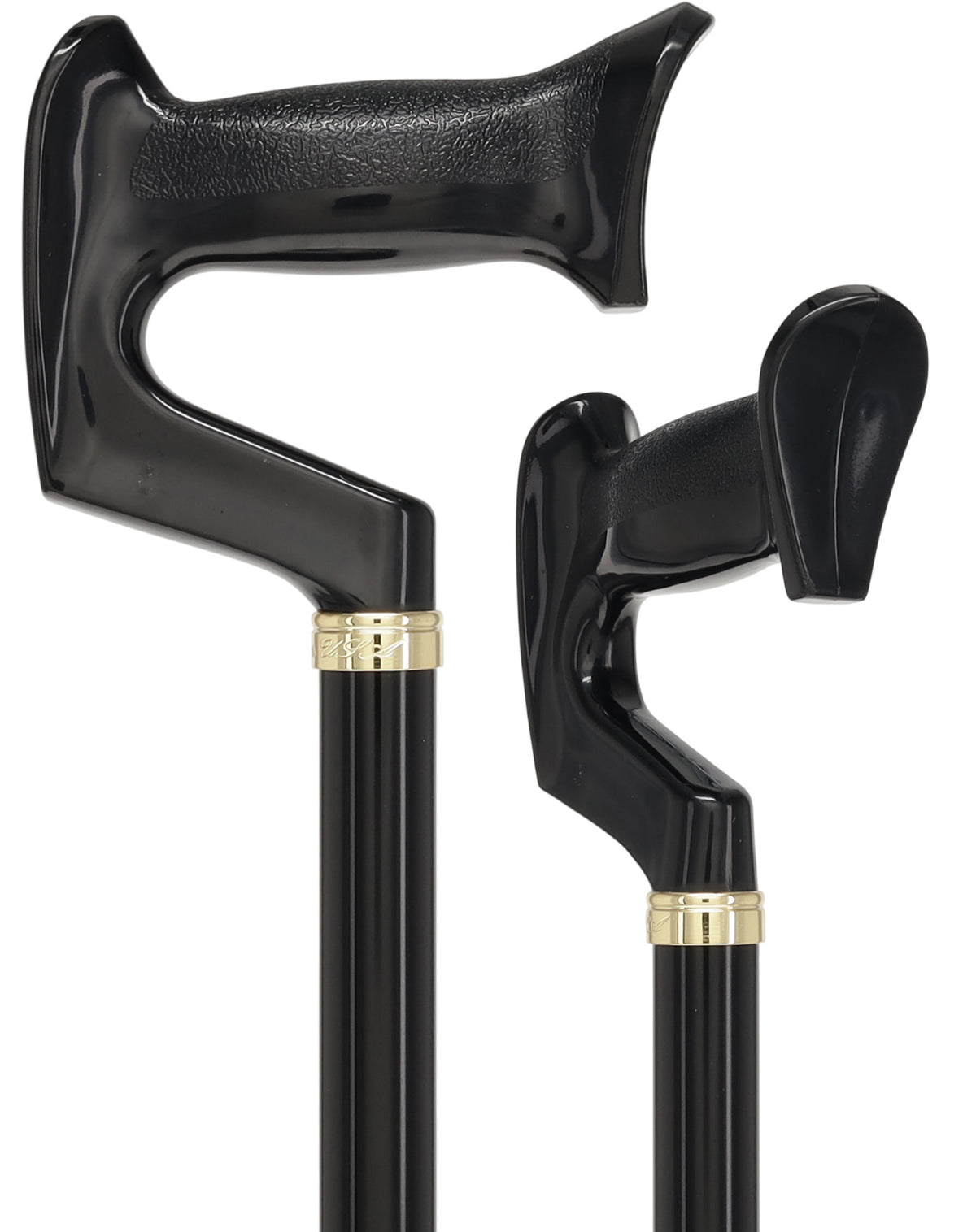 Orthopedic Comfort Handle Cane: Adjustable Black Handle