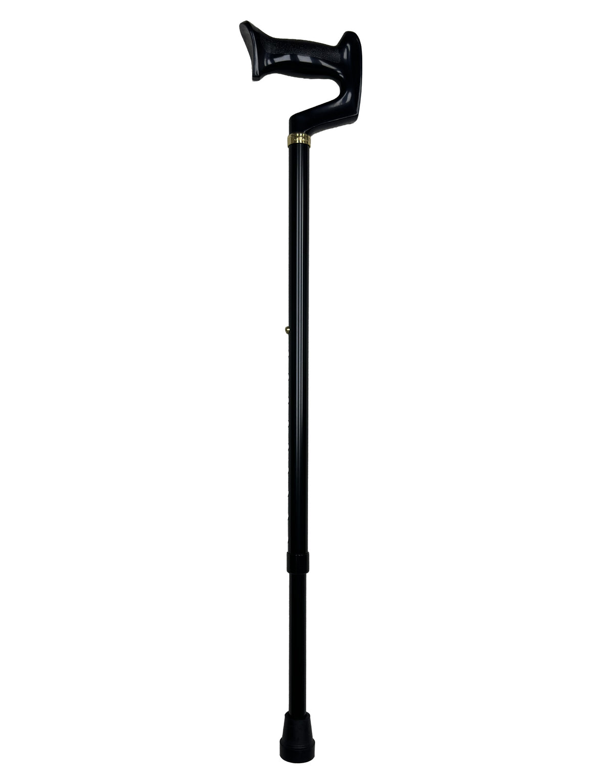 Orthopedic Comfort Handle Cane: Adjustable Black Handle