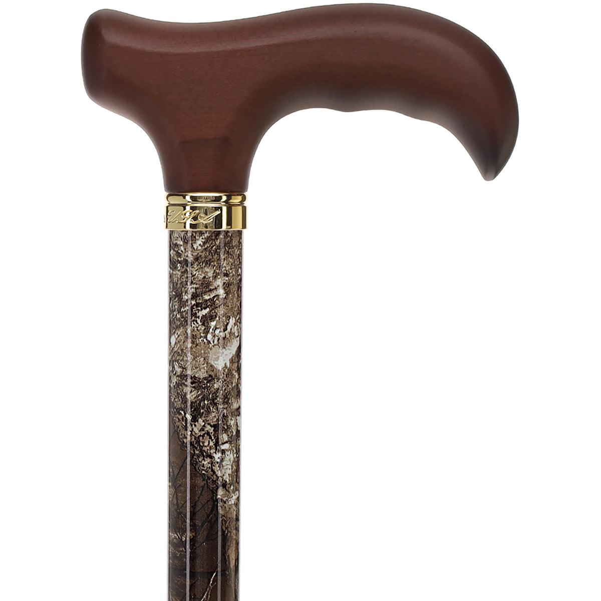 Realtree Camo Adjustable Walking Cane: Wood Handle, Licensed