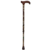Realtree Camo Standard Adjustable walking Cane with Engraved Collar
