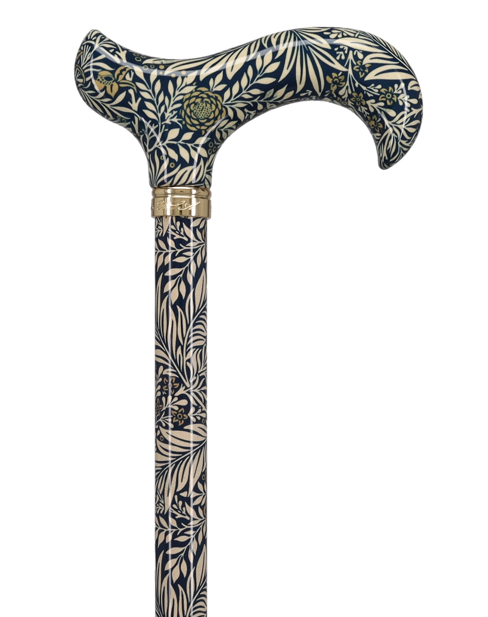 Golden Petals FashionStix: Designer Derby Cane, Adjustable