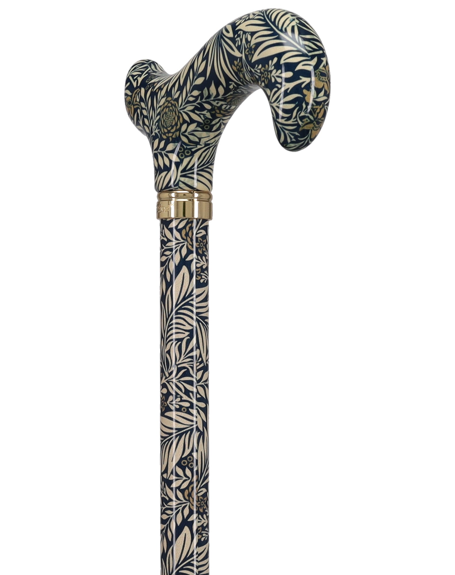 Golden Petals FashionStix: Designer Derby Cane, Adjustable