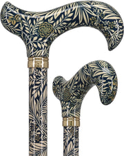Golden Petals FashionStix: Designer Derby Cane, Adjustable