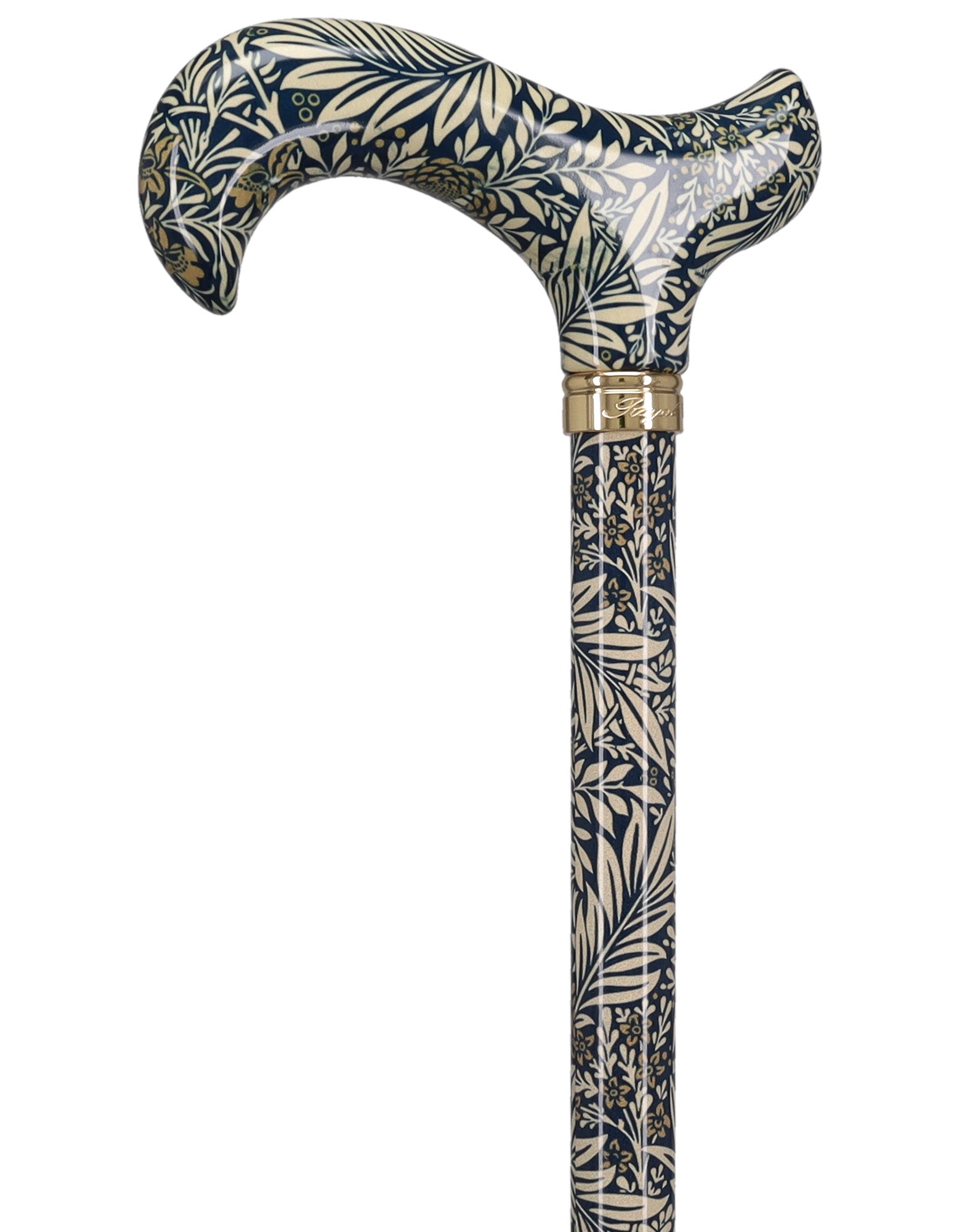 Golden Petals FashionStix: Designer Derby Cane, Adjustable