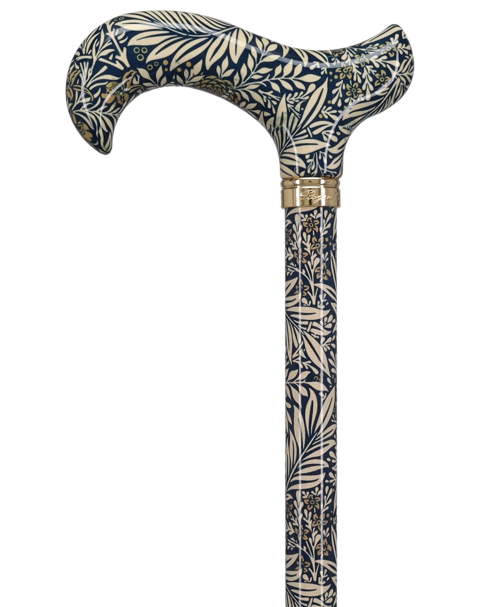Golden Petals FashionStix: Designer Derby Cane, Adjustable
