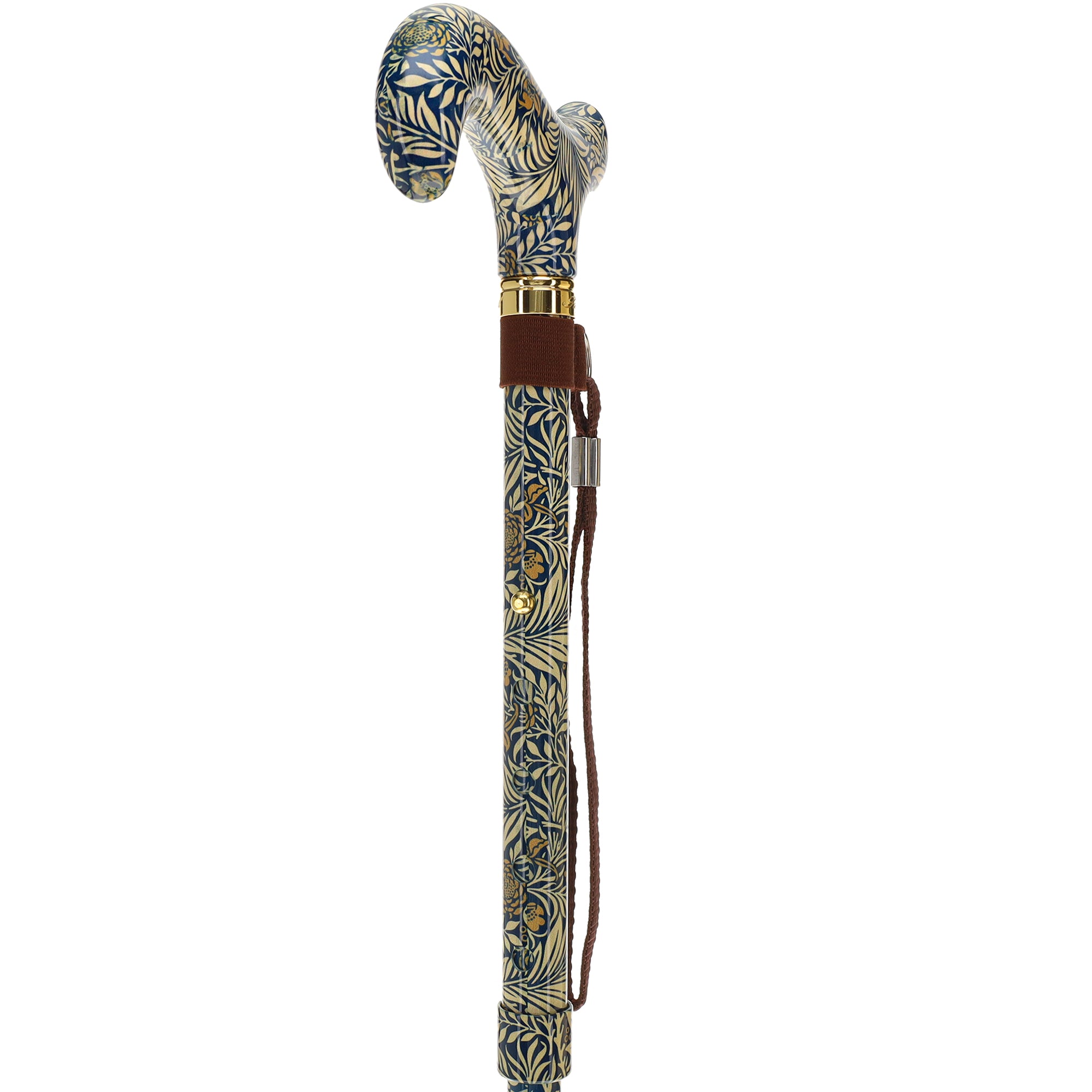 Golden Petals FashionStix: Designer Foldable Derby Cane
