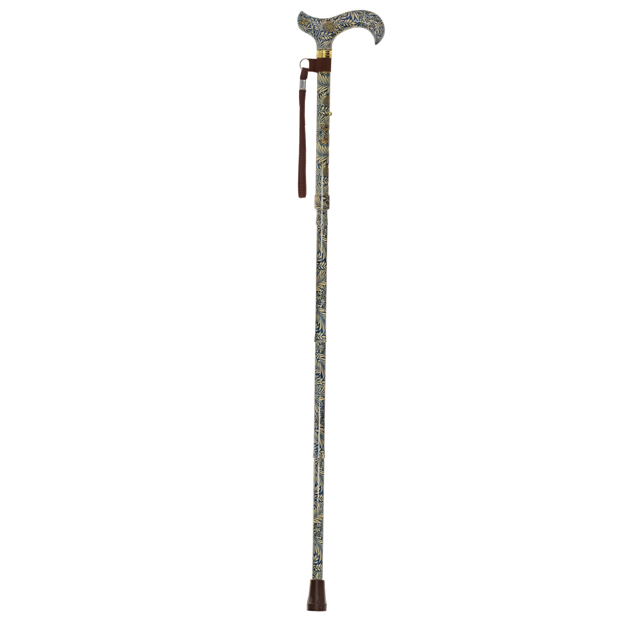 Golden Petals FashionStix: Designer Foldable Derby Cane