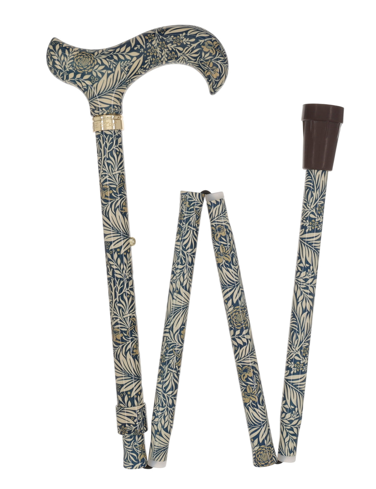 Golden Petals FashionStix: Designer Derby Cane, Adjustable