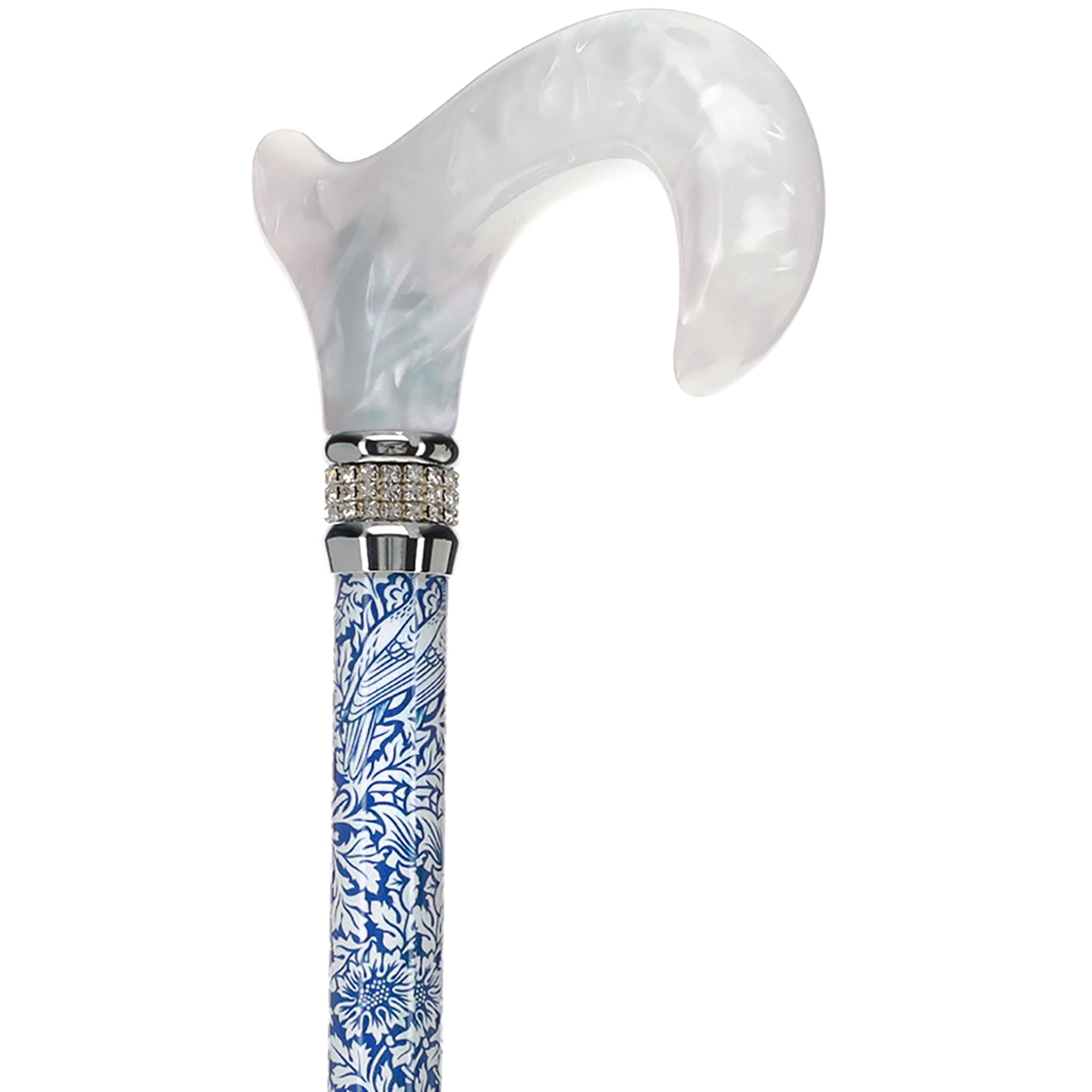 Songbird Harmony Rhinestone Pattern Orthopedic Derby Cane