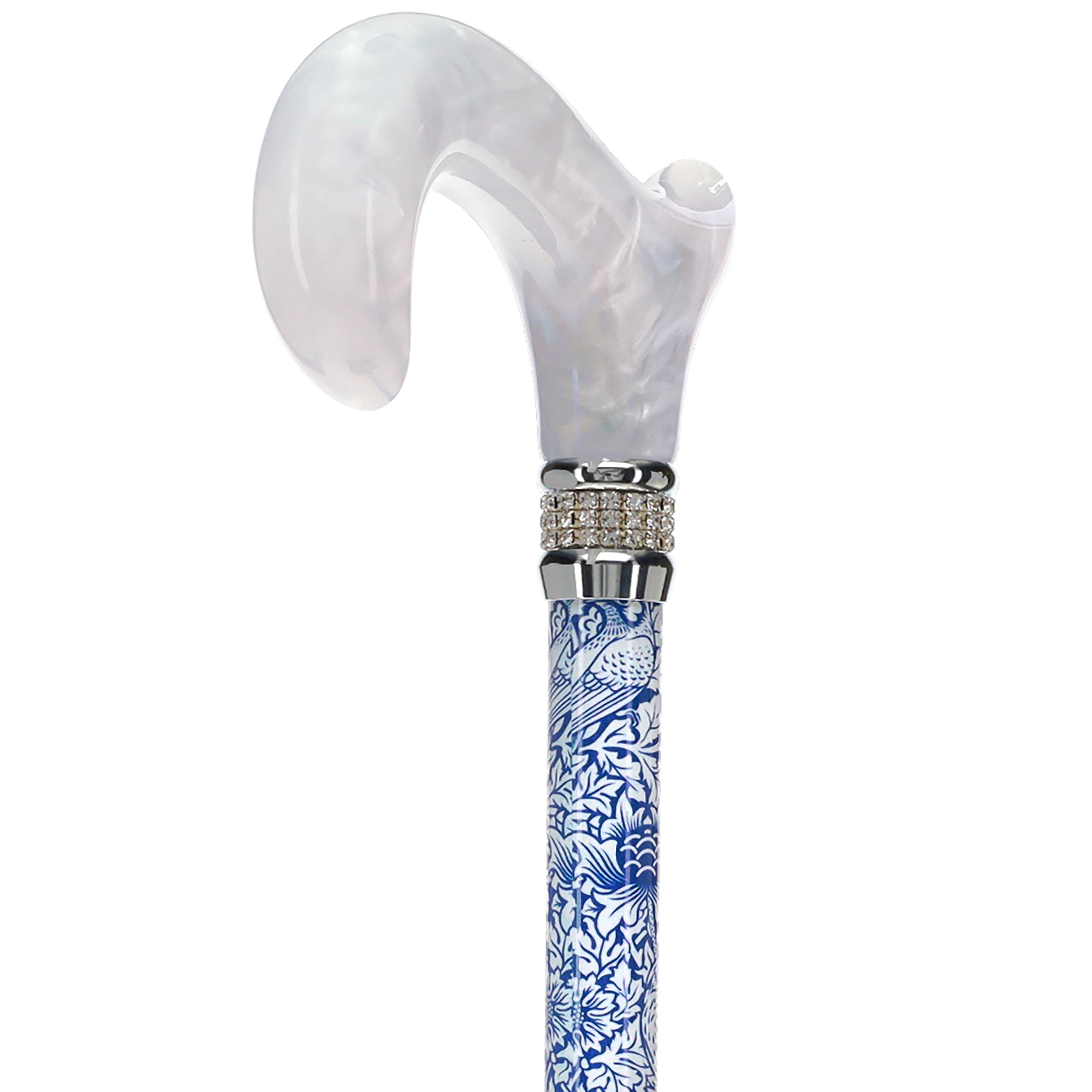 Songbird Harmony Rhinestone Pattern Orthopedic Derby Cane