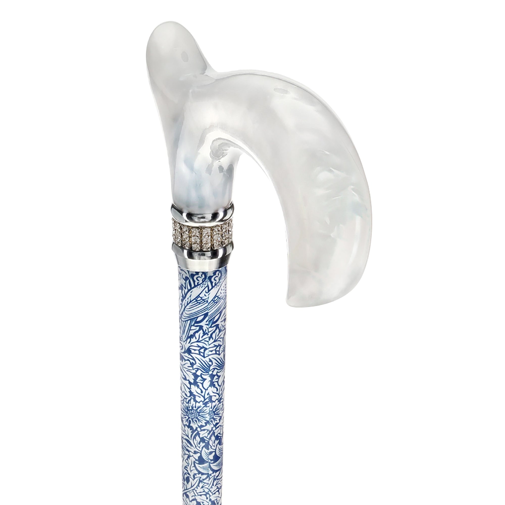 Songbird Harmony Rhinestone Pattern Orthopedic Derby Cane