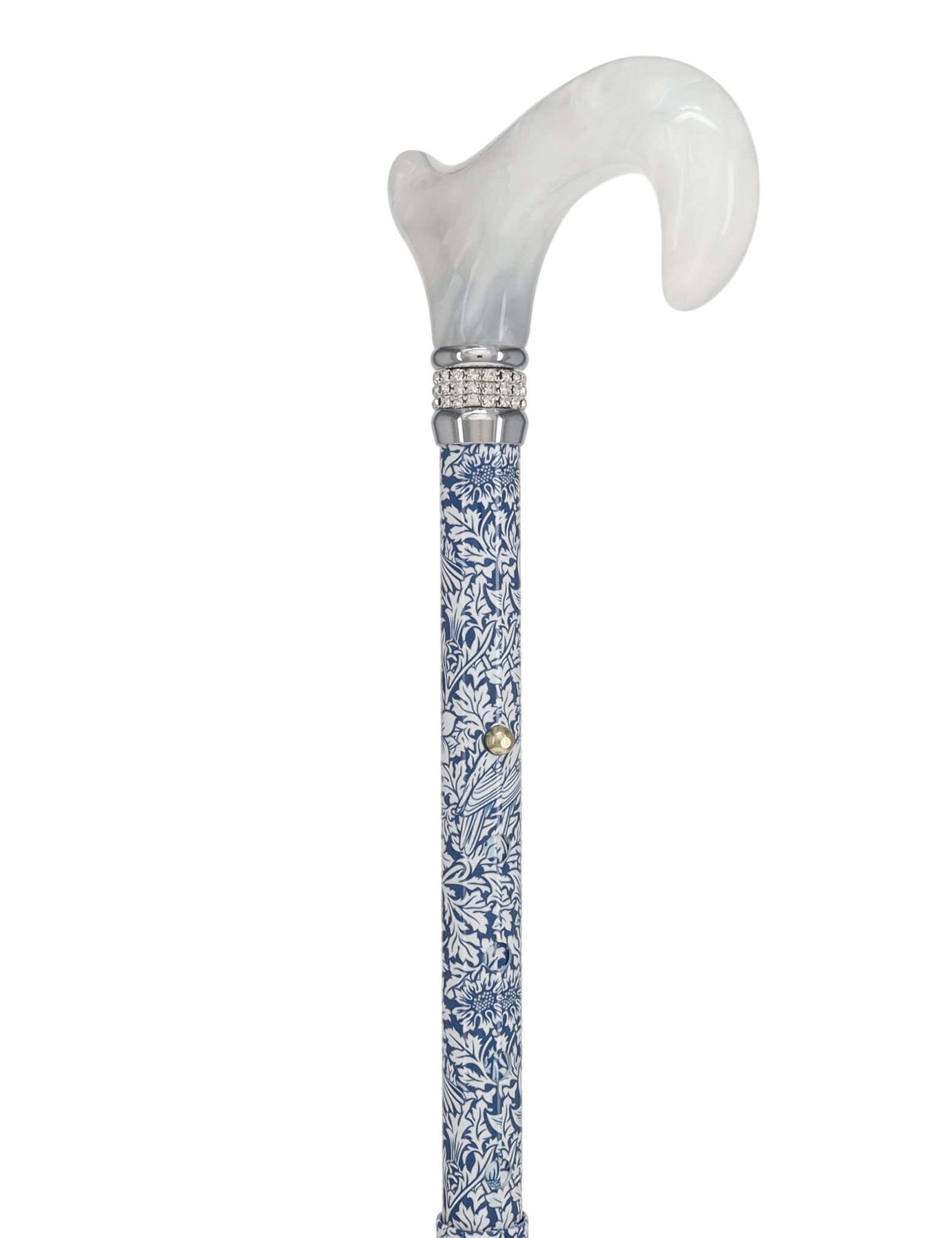 Songbird Harmony Rhinestone Pattern Orthopedic Derby Cane