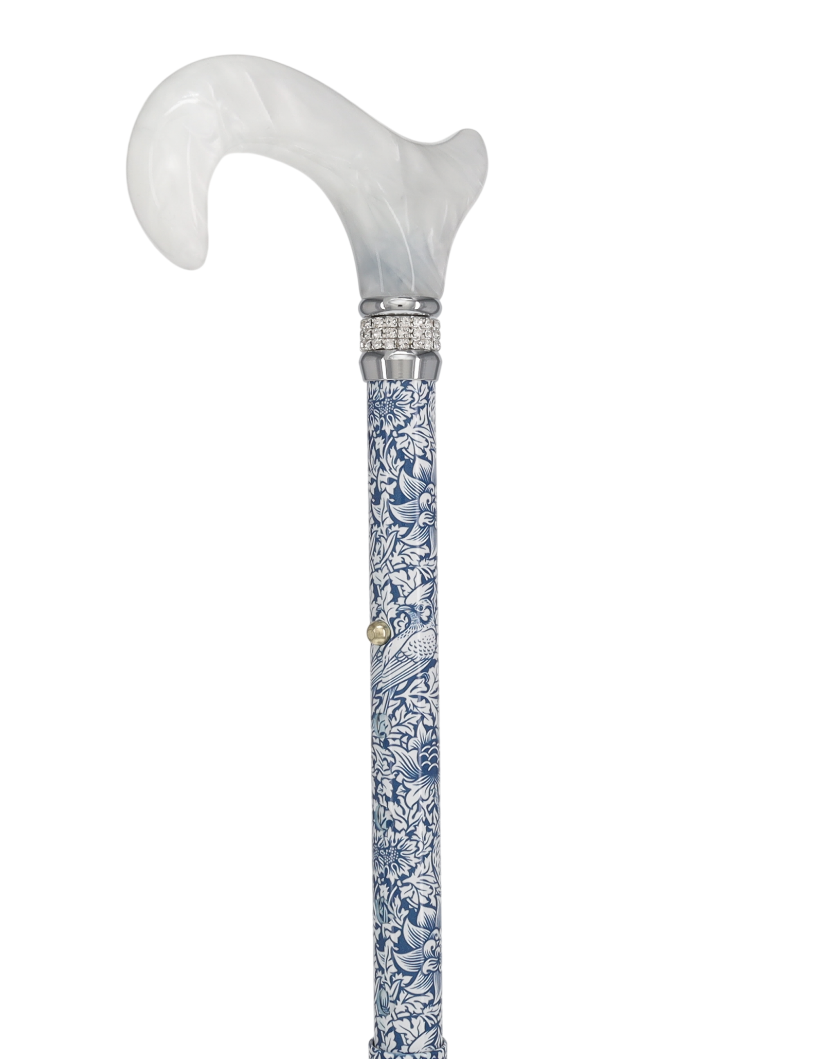 Songbird Harmony Rhinestone Pattern Orthopedic Derby Cane