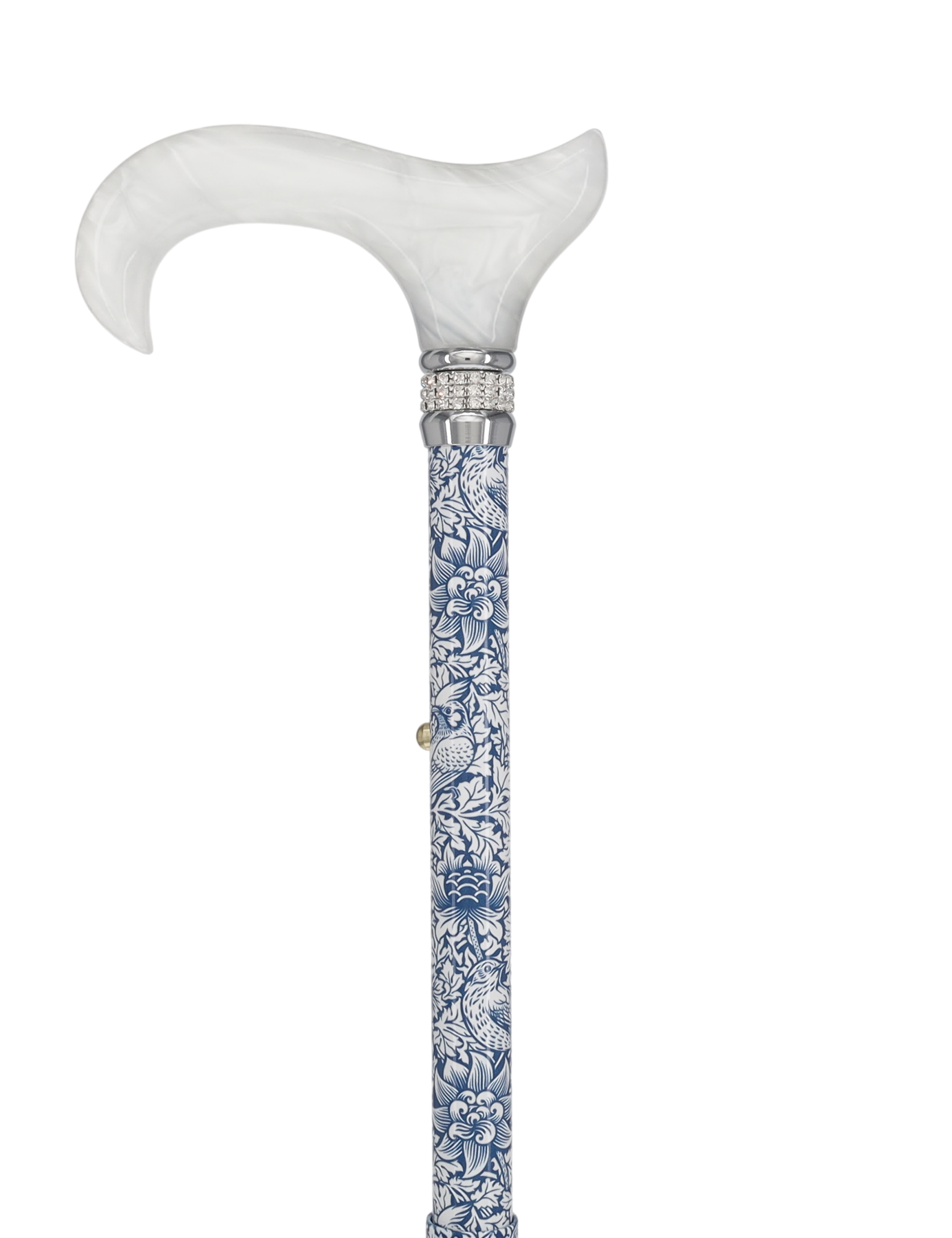 Songbird Harmony Rhinestone Pattern Orthopedic Derby Cane
