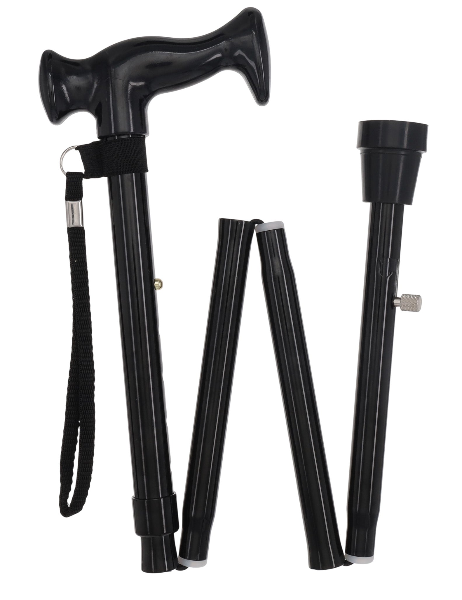 Orthopedic Comfort Handle Cane: Folding Retractable Ice Tip