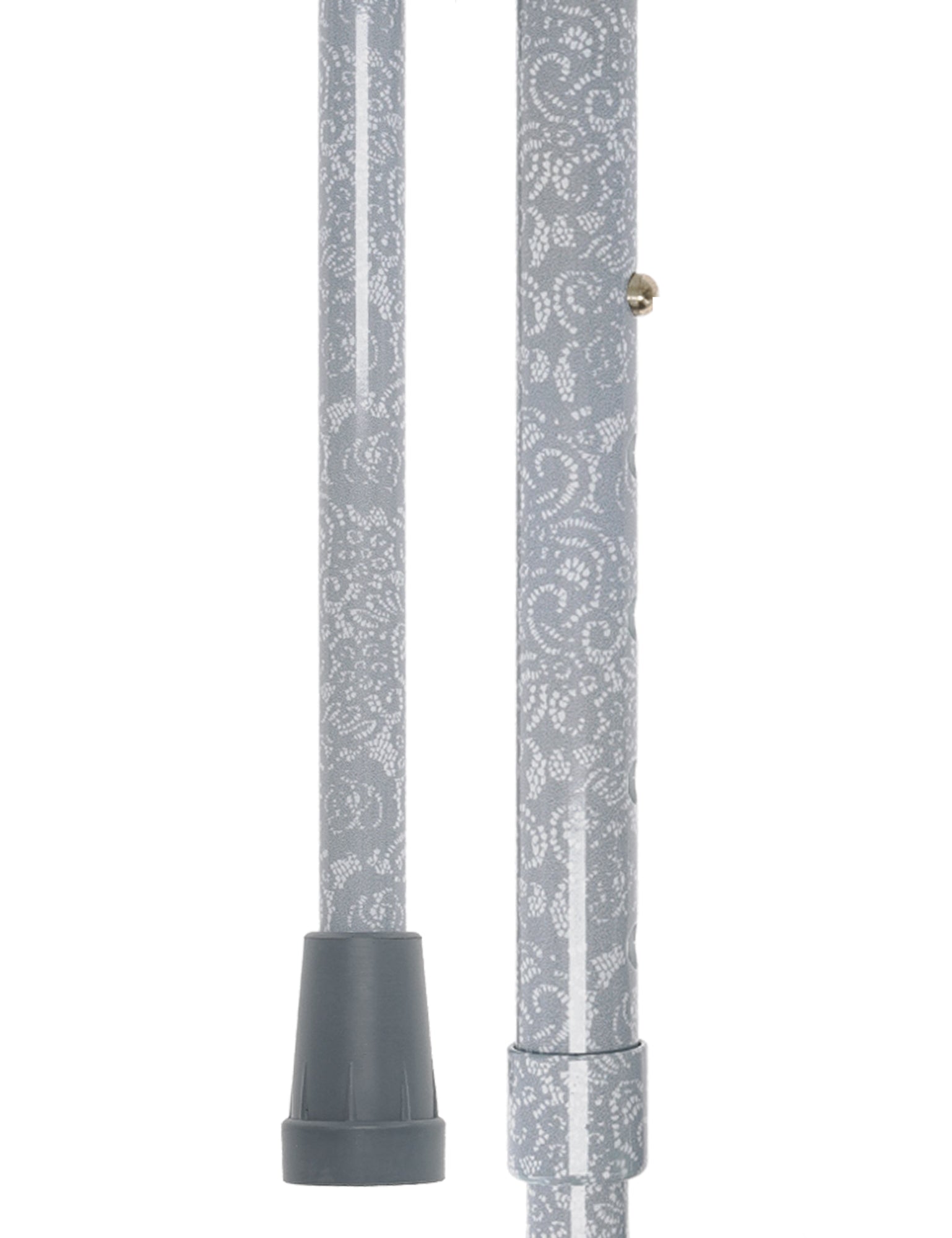 Graceful Lace Pearlz Folding Desinger Adjustable Cane w/ Rhinestone collar