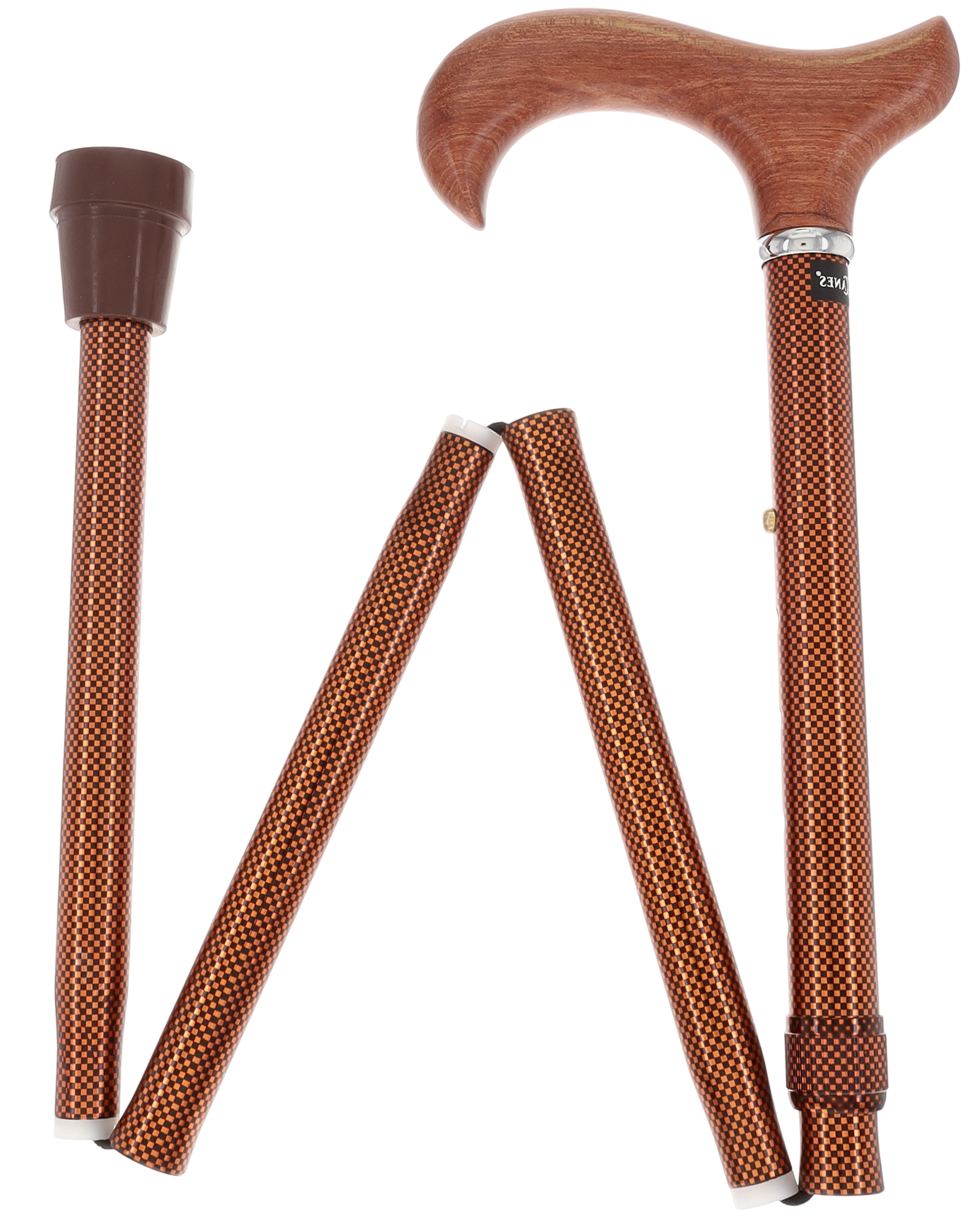 Luxury Folding Rosewood Cane, Adjustable & Collapsible