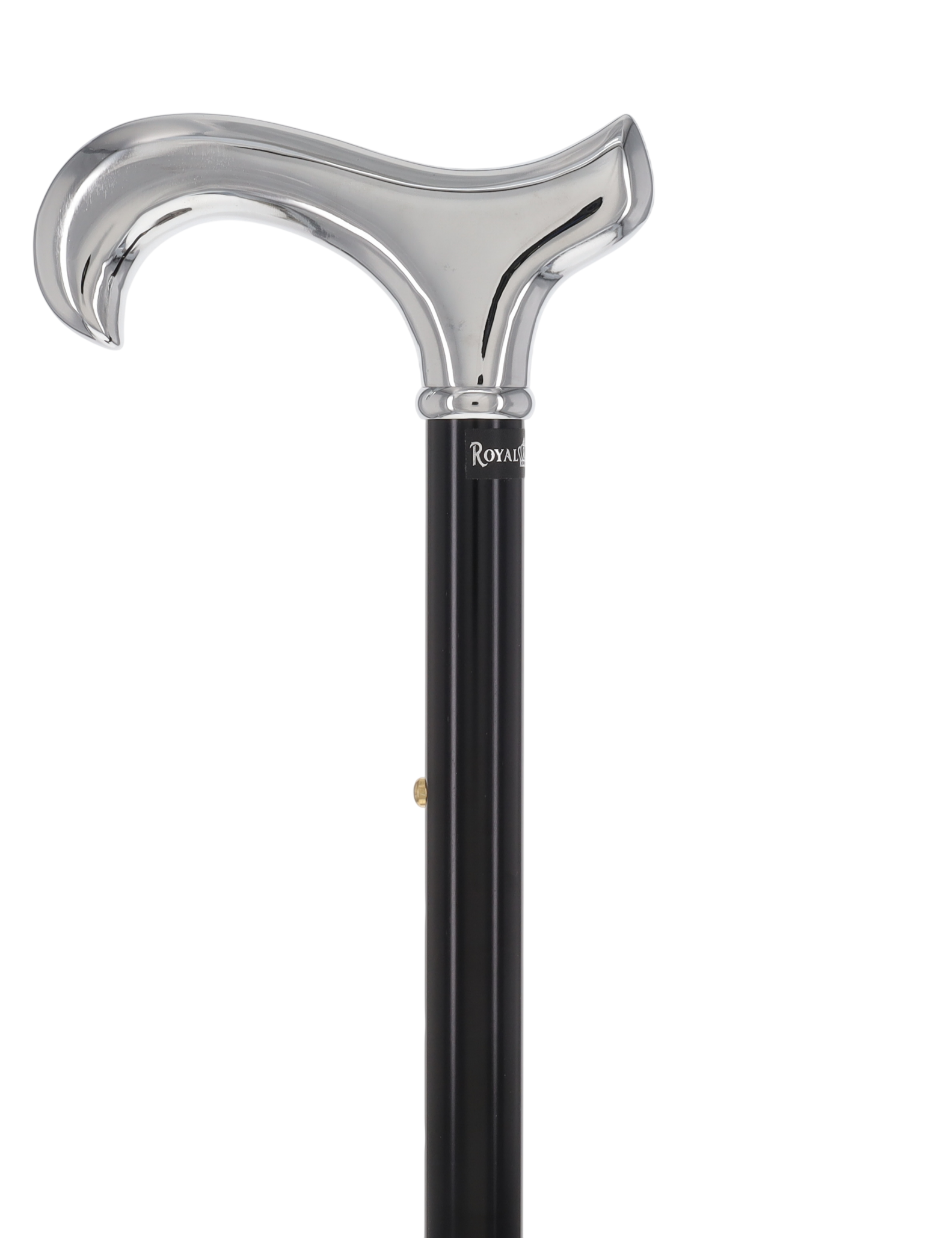 Luxury Chrome Derby Cane - Foldable, Adjustable Shaft