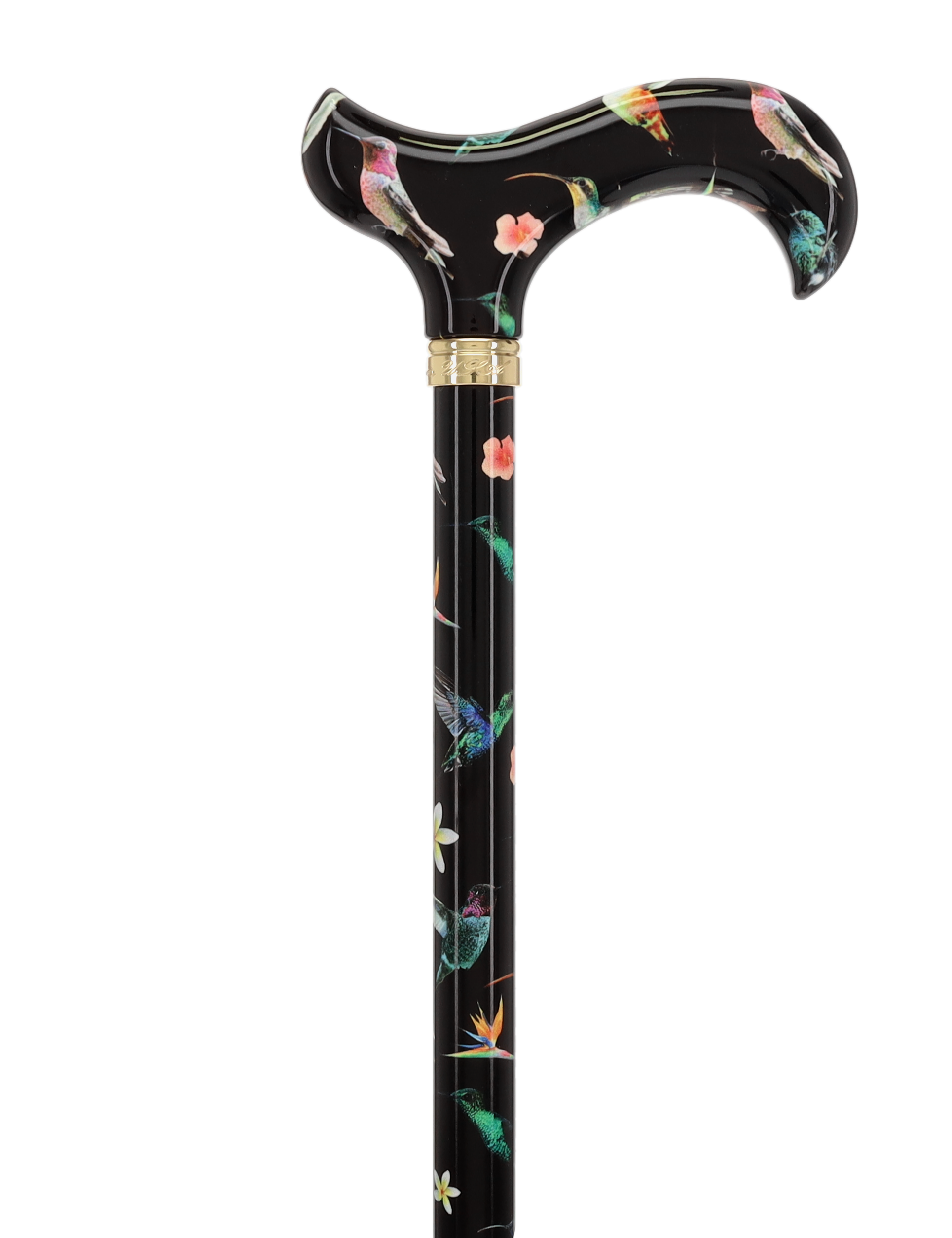 Flight of the Hummingbird Designer Pattern Folding Adjustable Cane