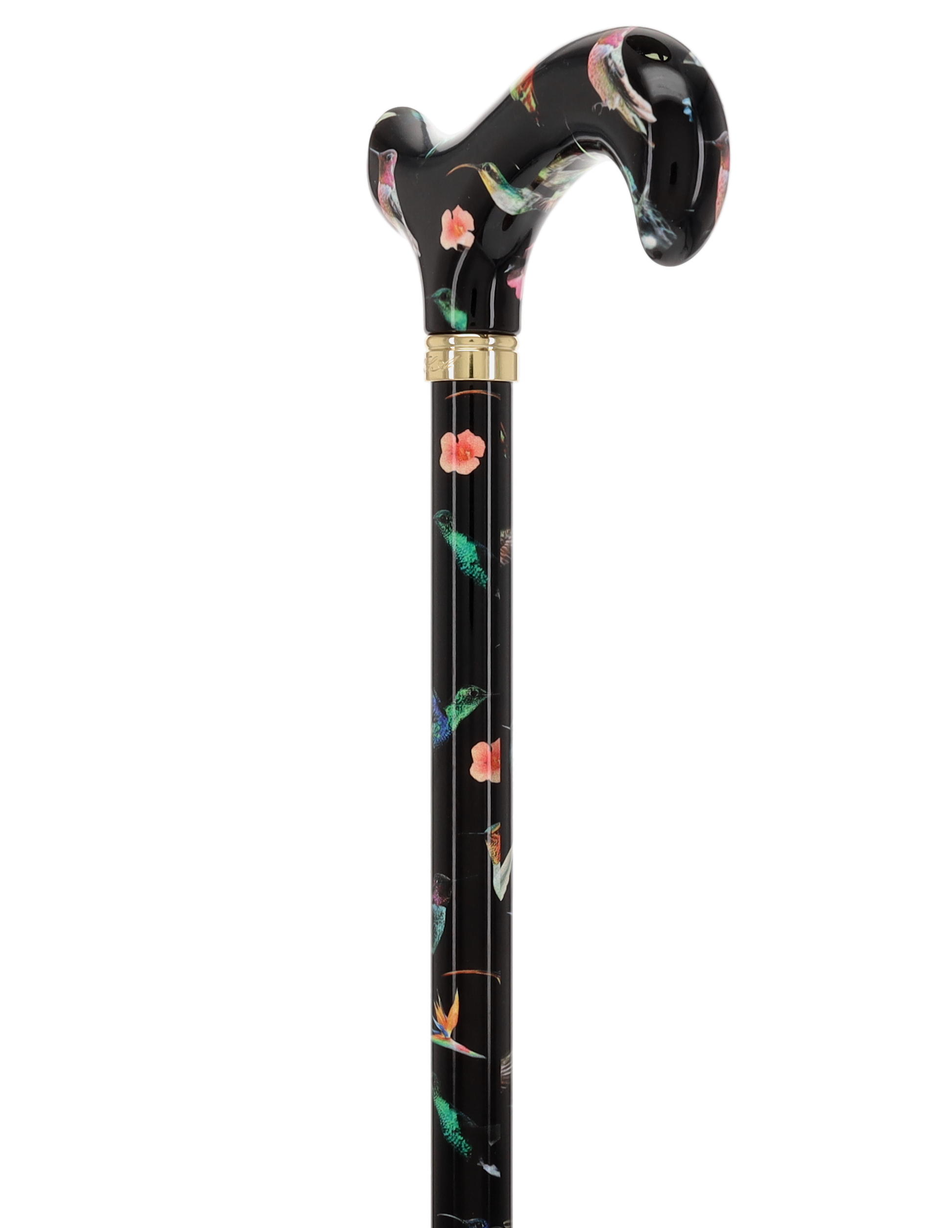 Flight of the Hummingbird Designer Pattern Folding Adjustable Cane