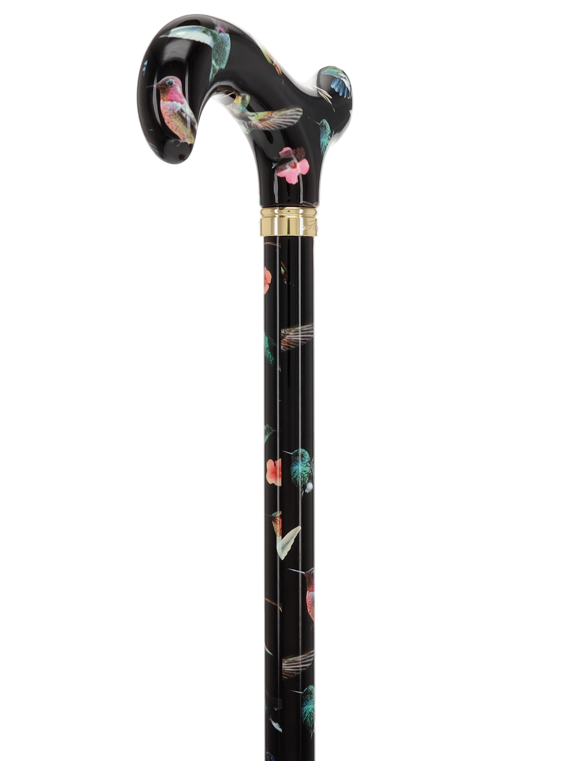 Flight of the Hummingbird Designer Pattern Folding Adjustable Cane