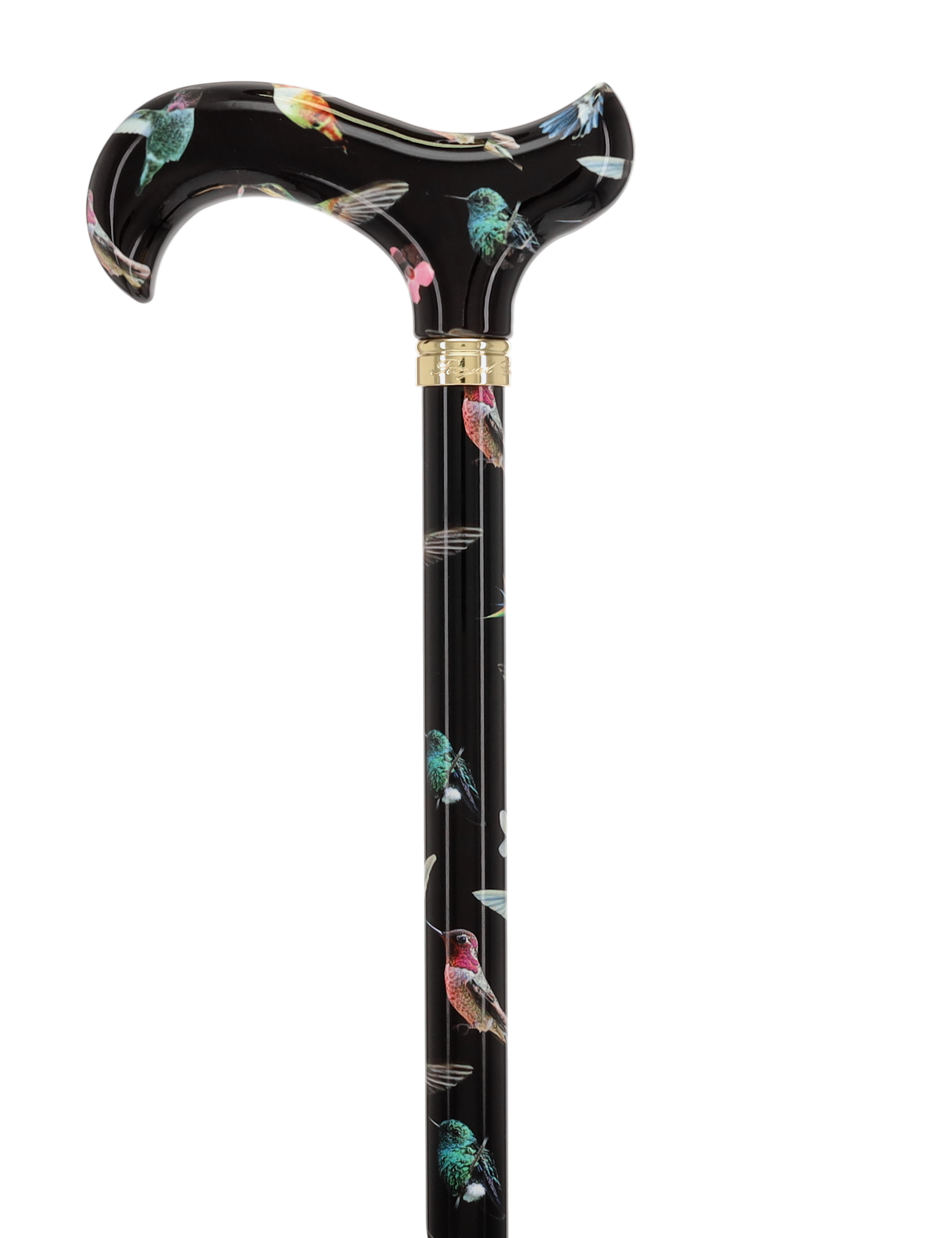 Flight of the Hummingbird Designer Pattern Folding Adjustable Cane