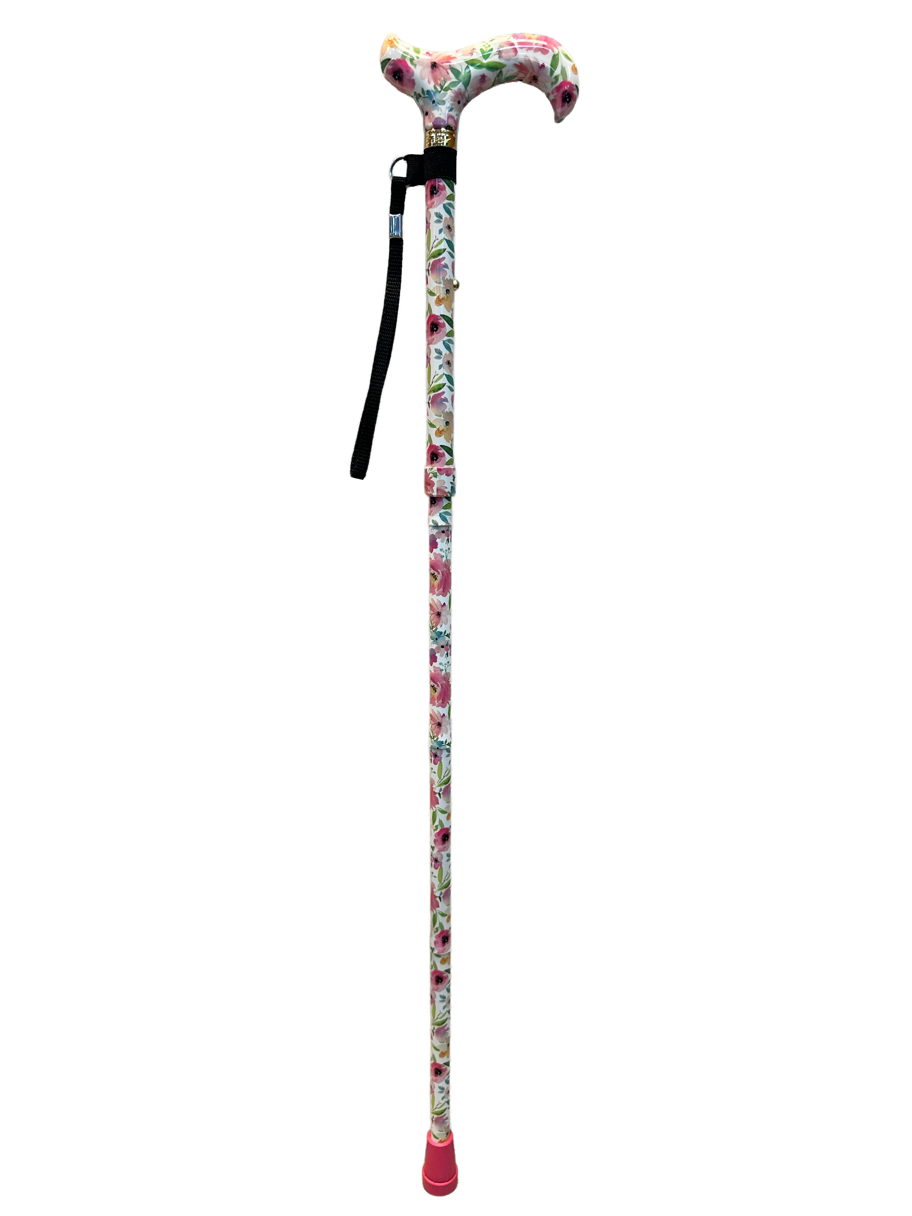 Vivienne May: Watercolor Flowers, Folding Cane Patterned Handle