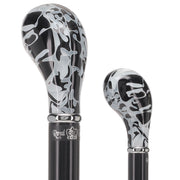 Black Onyx Knob Stick: Pearlescent Acrylic, Beechwood
