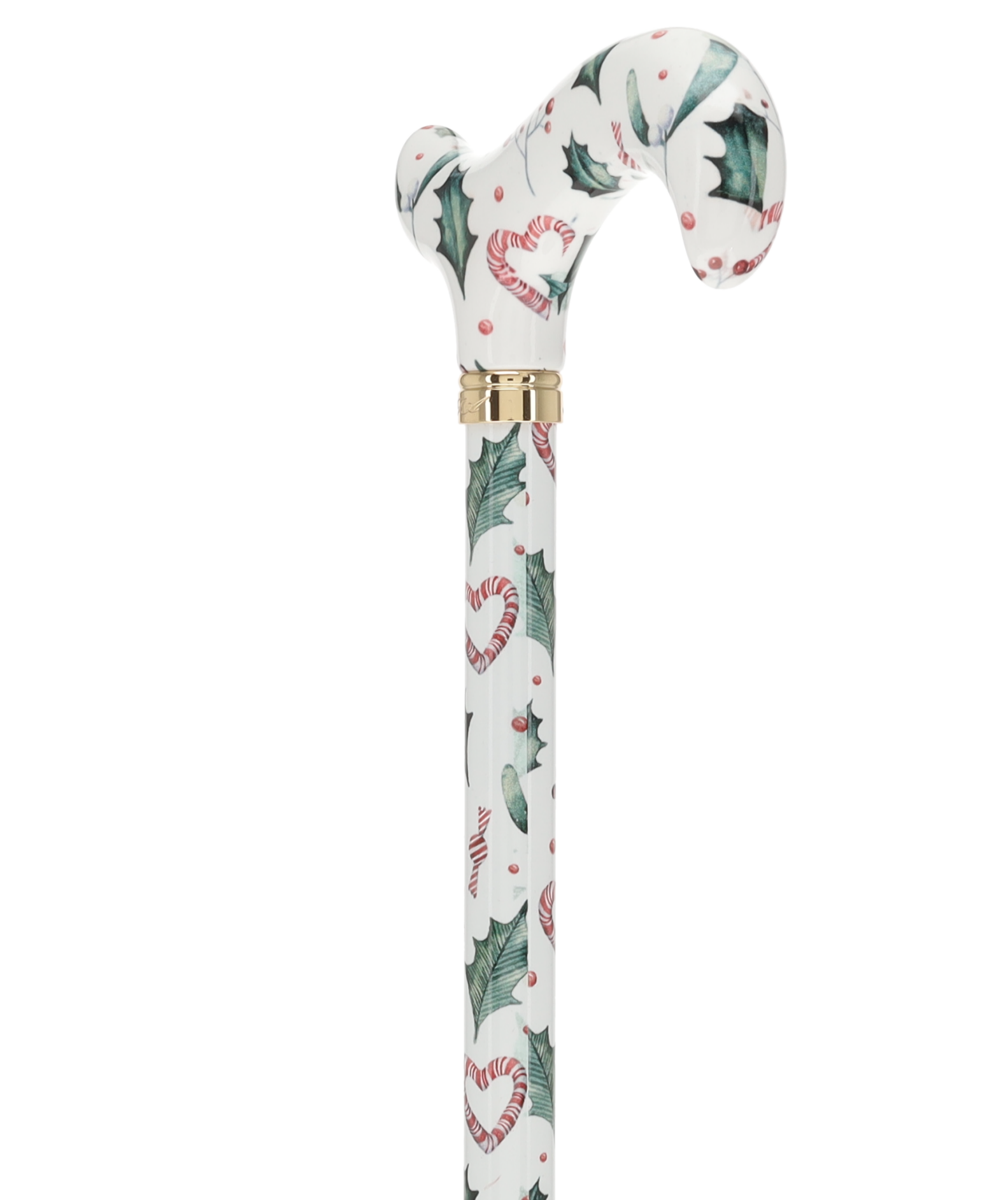 Holiday Cheer Designer Derby Adjustable Cane