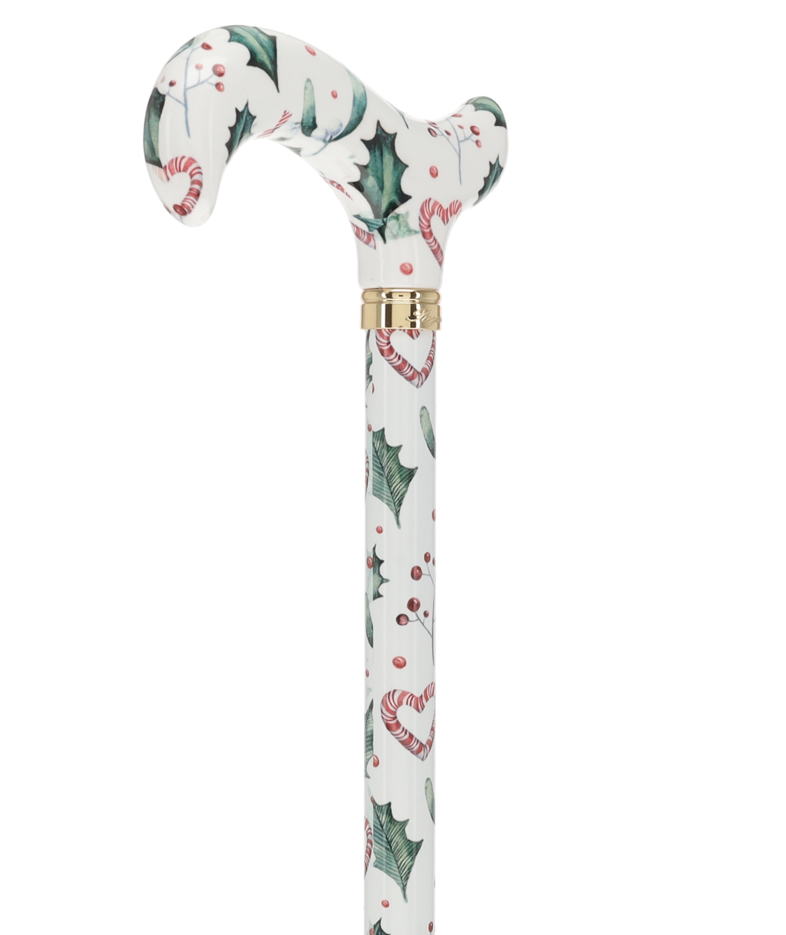 Holiday Cheer Designer Derby Adjustable Cane