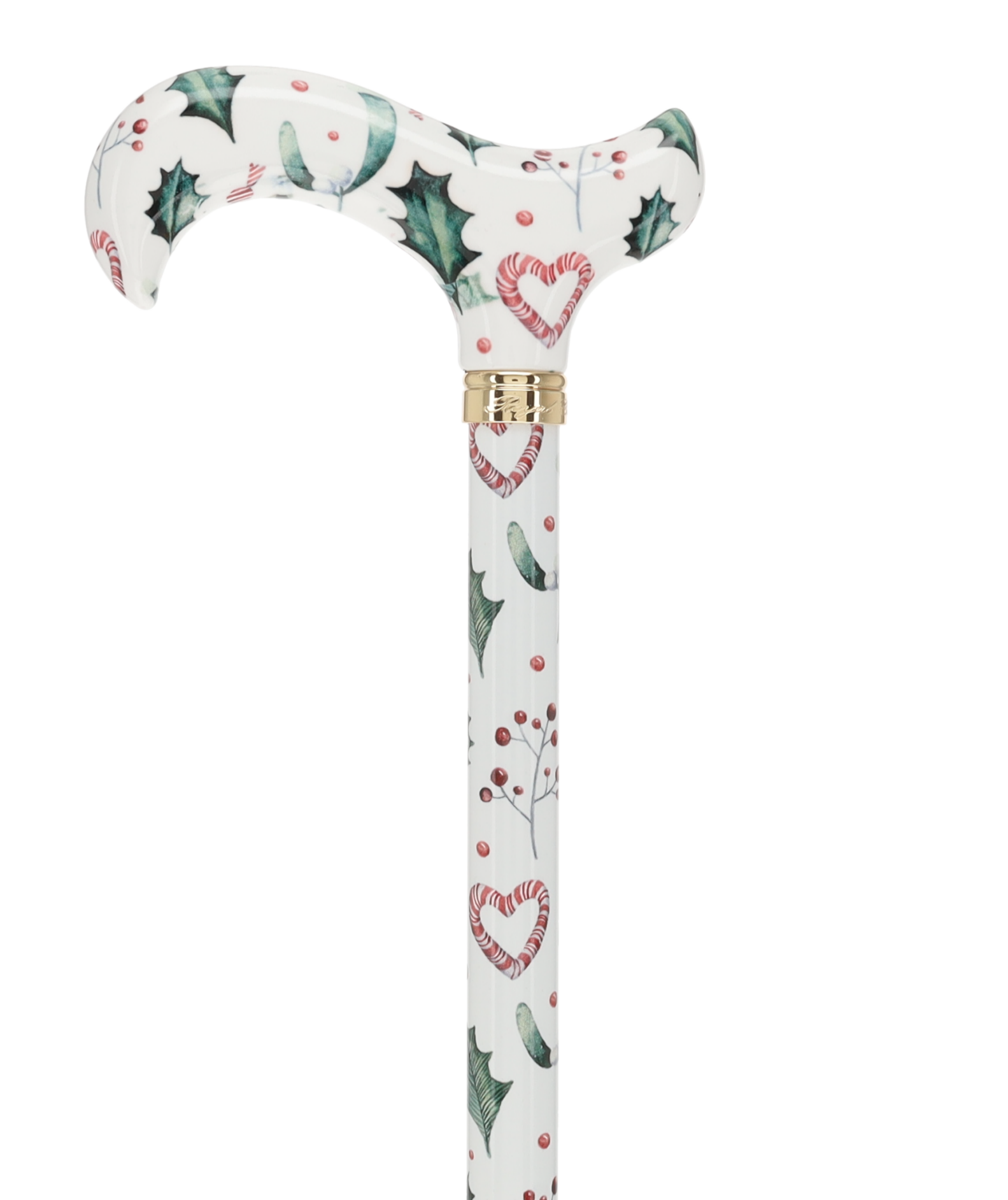 Holiday Cheer Designer Derby Adjustable Cane