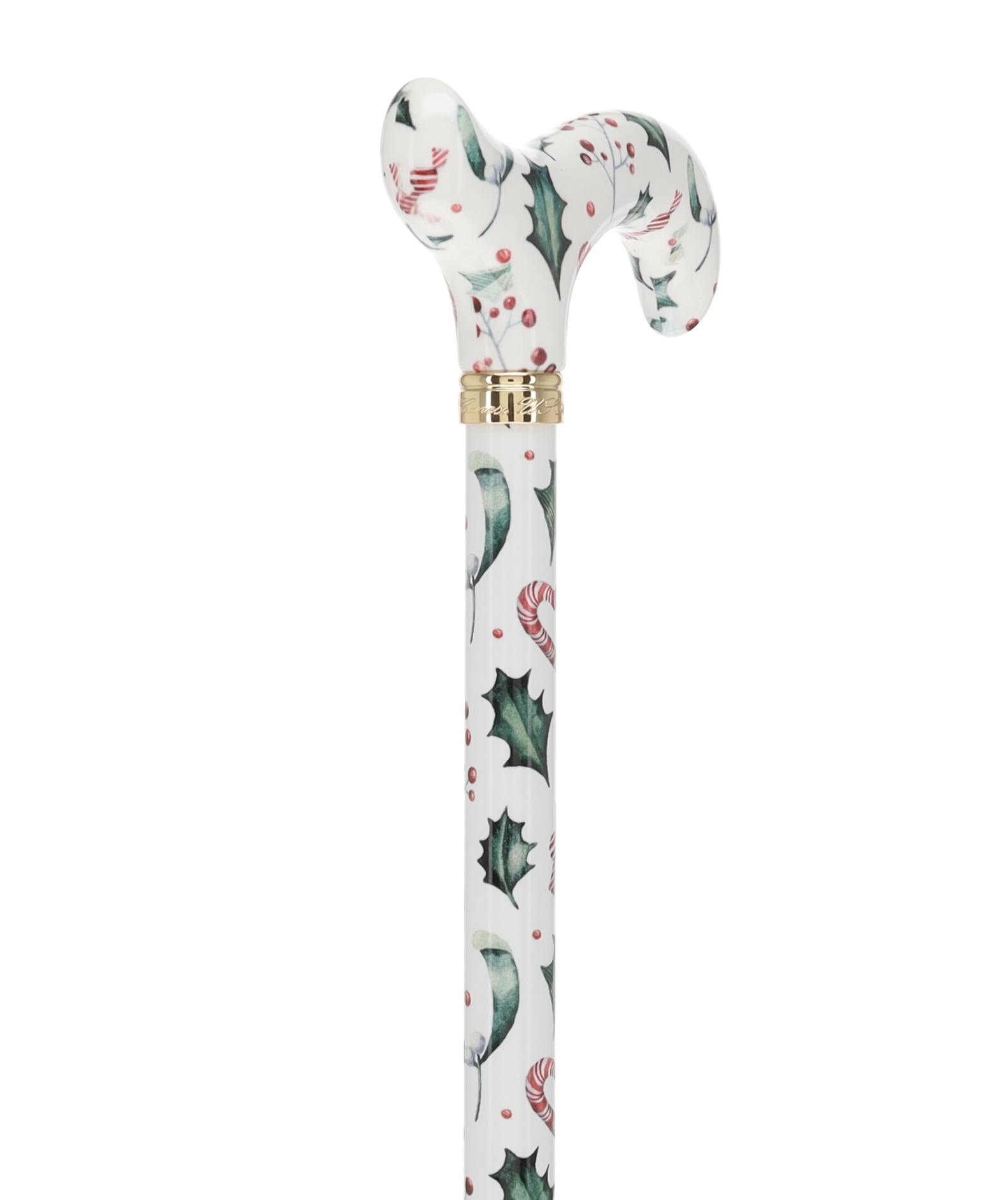 Holiday Cheer Designer Derby Adjustable Cane