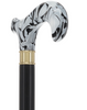 Super Strong Black Onyx Cane: Pearlescent Acrylic, Beechwood