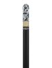 Super Strong Black Onyx Cane: Pearlescent Acrylic, Beechwood