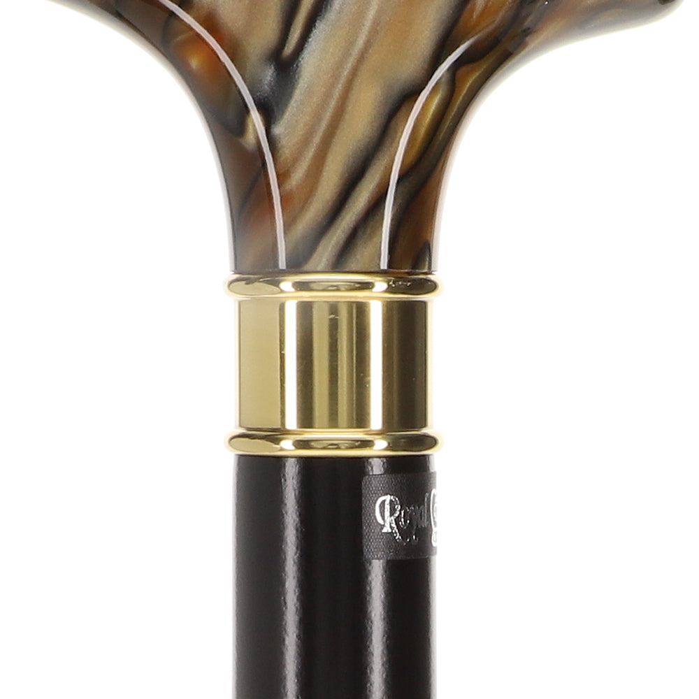 Super Strong Golden Sienna Derby: Extra Long Pearlescent Handle