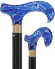 Super Strong Arctic Blue Derby: Extra Long Pearlescent Handle