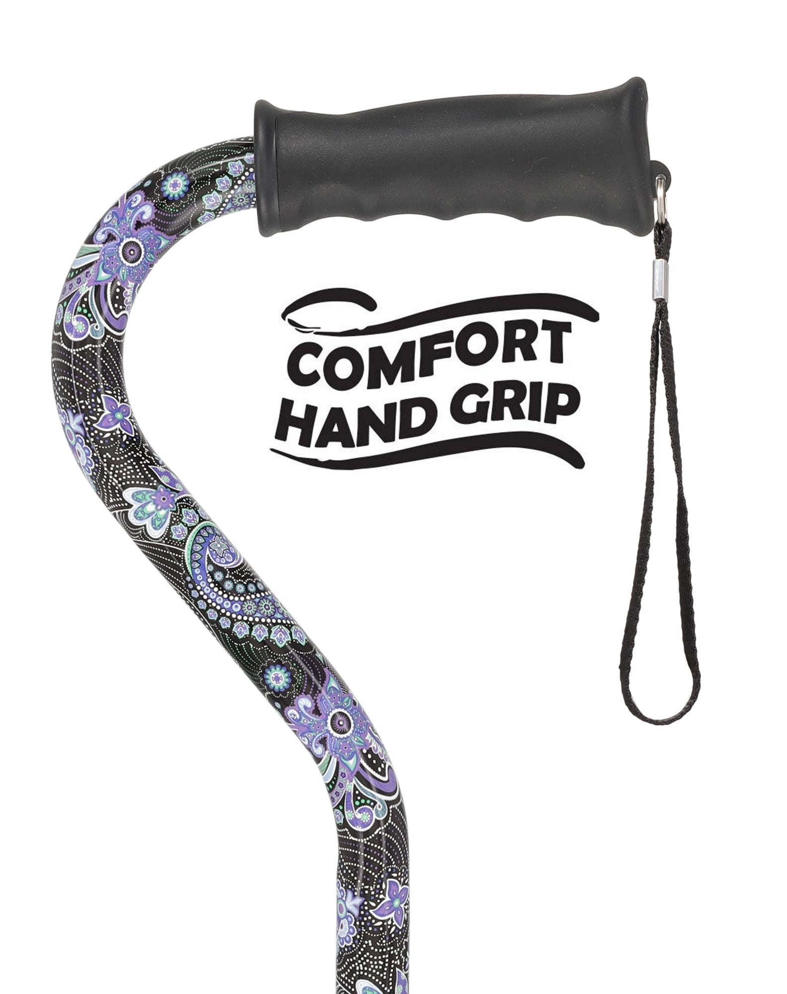 Purple Majesty: Adjustable Offset Walking Cane Comfort Grip