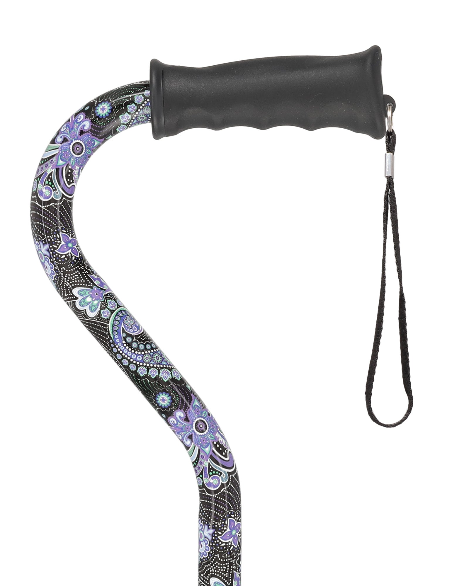 Purple Majesty: Adjustable Offset Walking Cane Comfort Grip