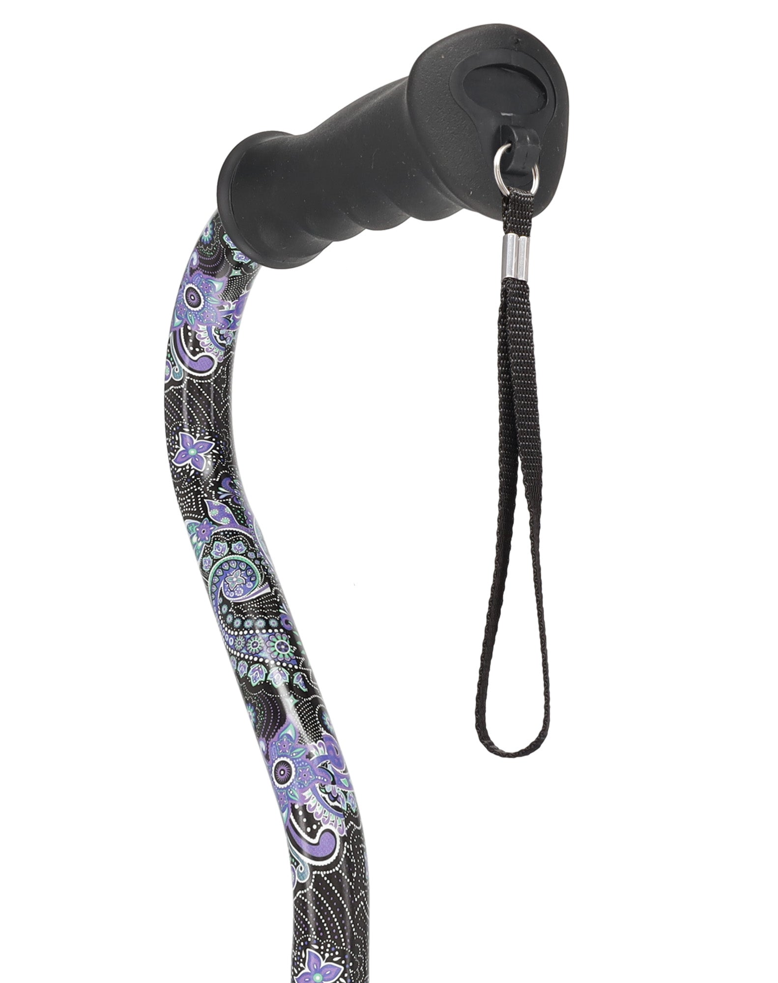 Purple Majesty: Adjustable Offset Walking Cane Comfort Grip