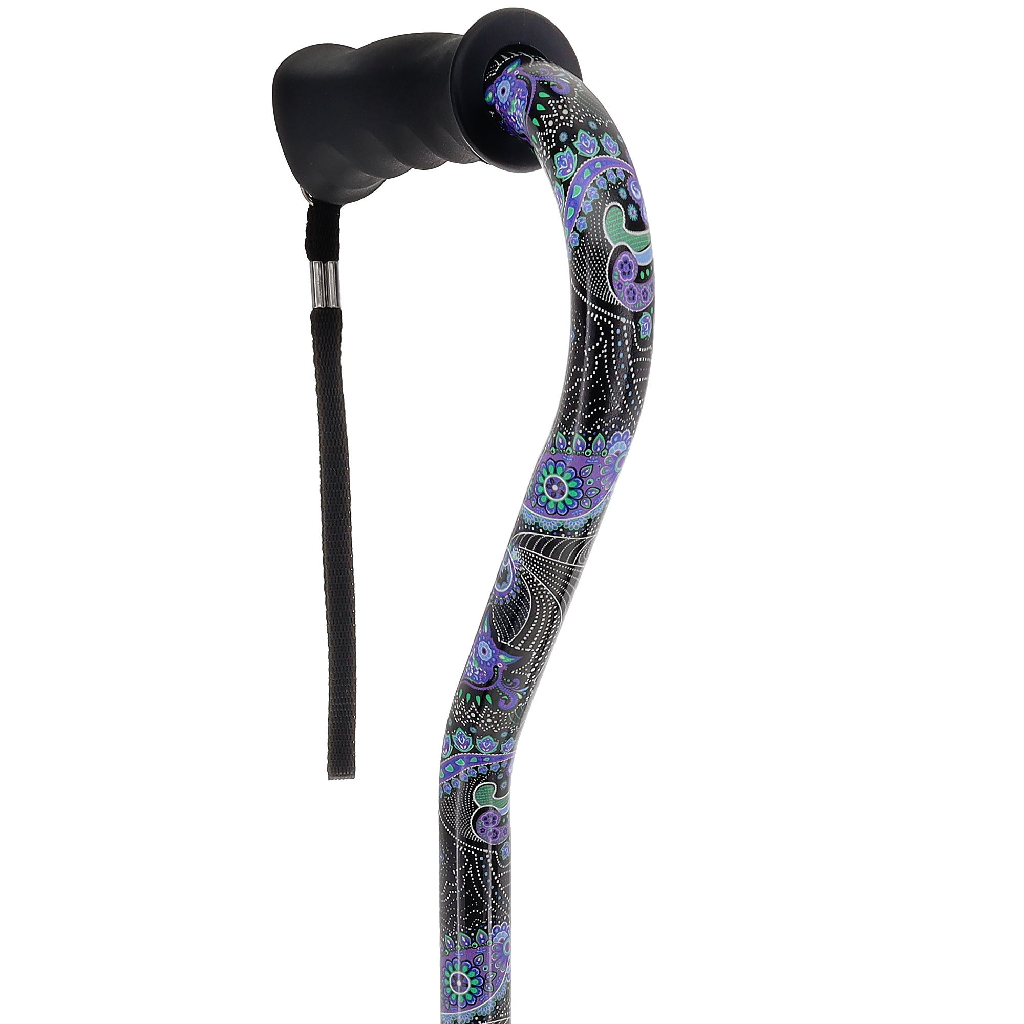 Purple Majesty: Adjustable Offset Walking Cane Comfort Grip
