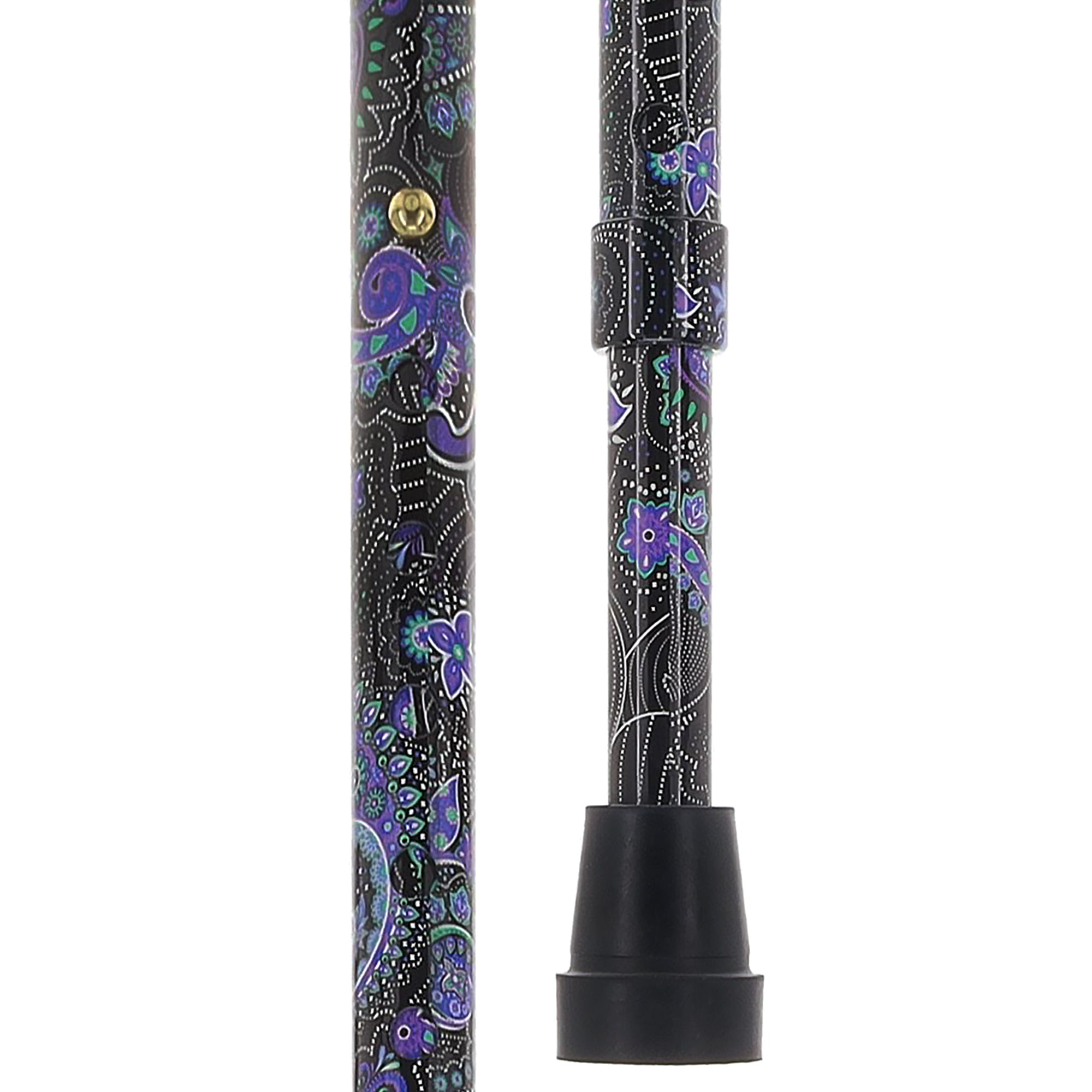 Purple Majesty Designer Cane: Comfort Grip & SafeTbase, Adjustable